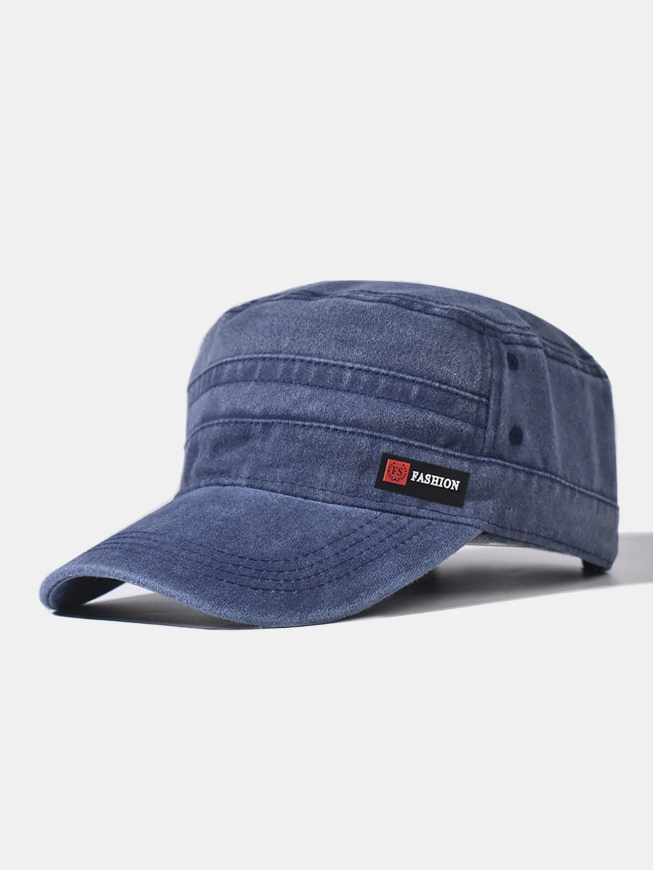 Fashionable Washed Distressed Flat Cap - Image 3
