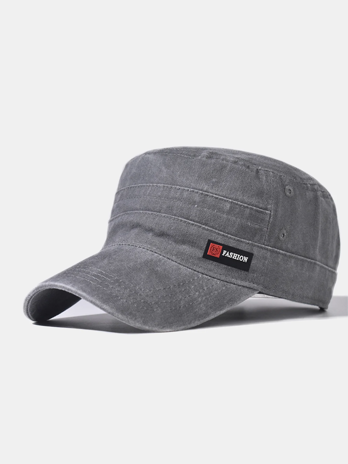 Fashionable Washed Distressed Flat Cap - Image 4