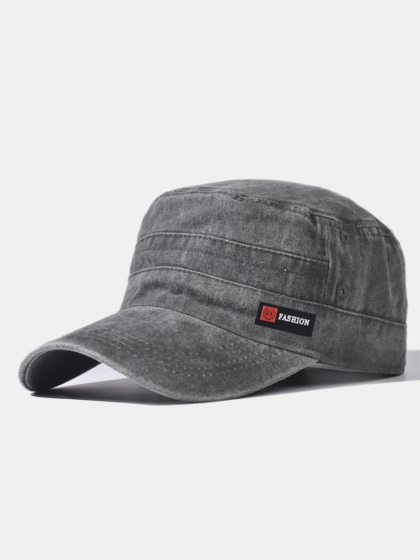 Fashionable Washed Distressed Flat Cap - Image 5