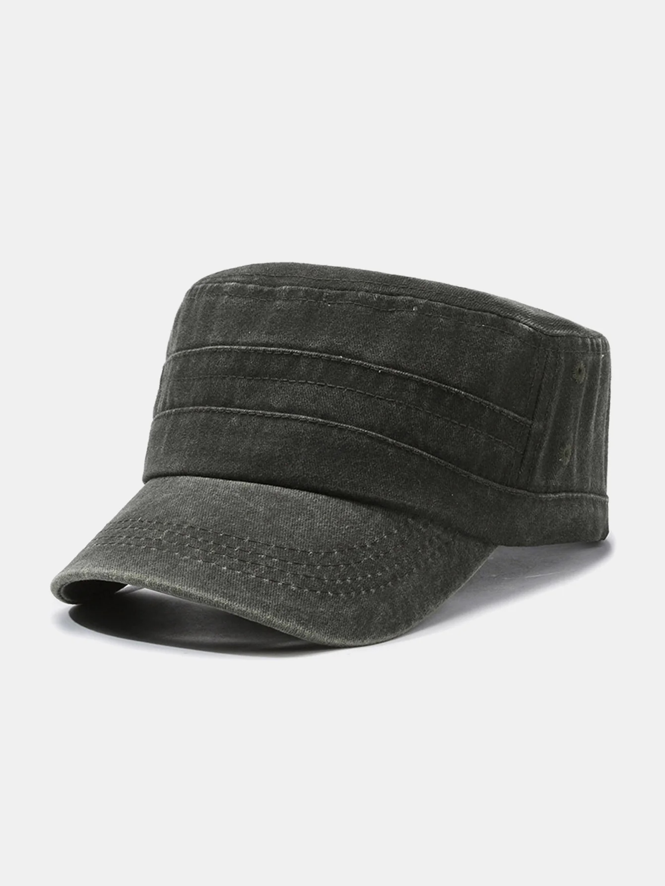 Fashionable Washed Distressed Flat Cap - Image 5