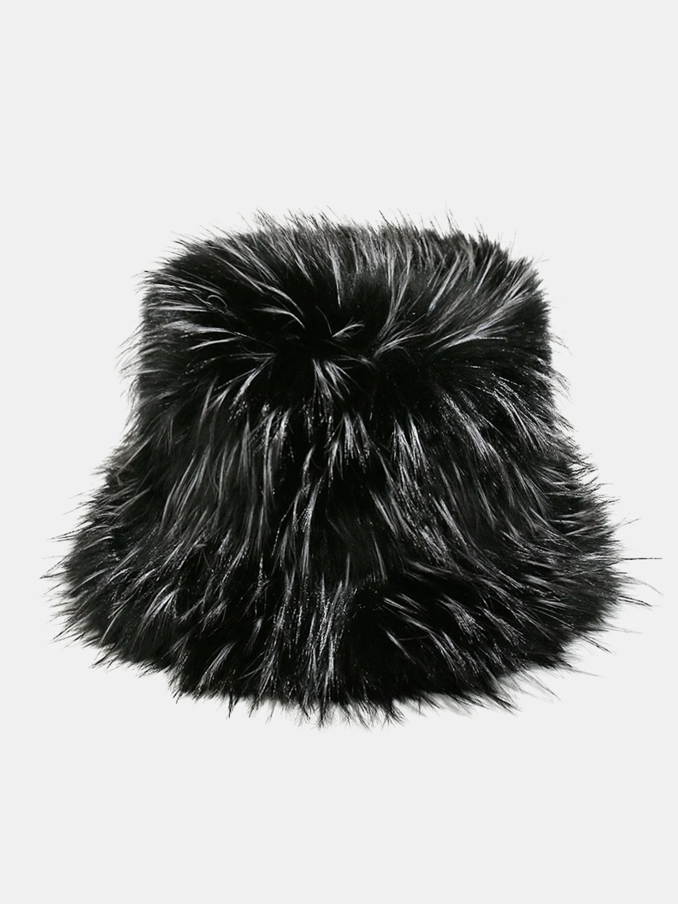 Faux Fox Fur Thickened Fur Plush Bucket Hat - Image 2