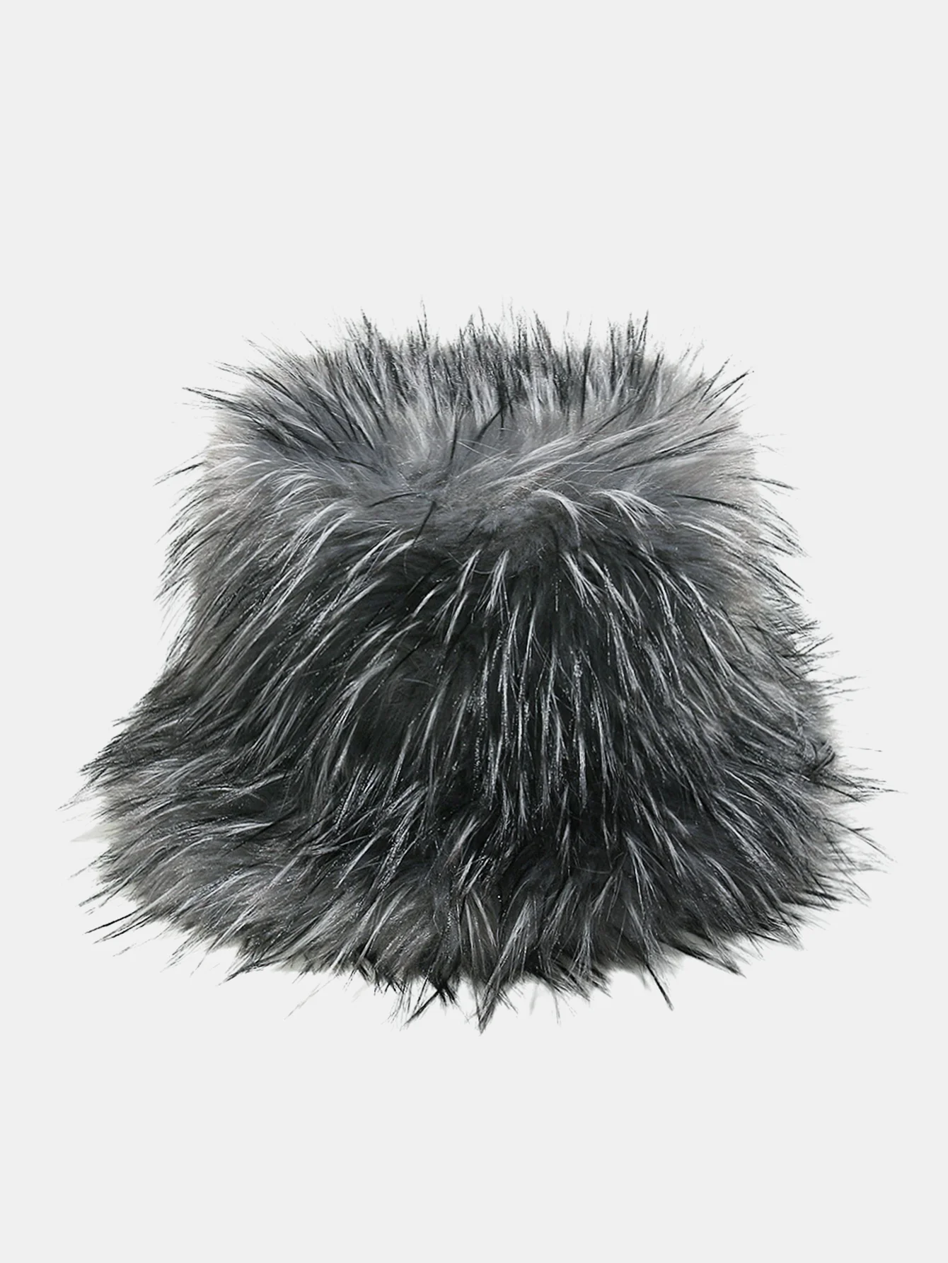 Faux Fox Fur Thickened Fur Plush Bucket Hat - Image 3