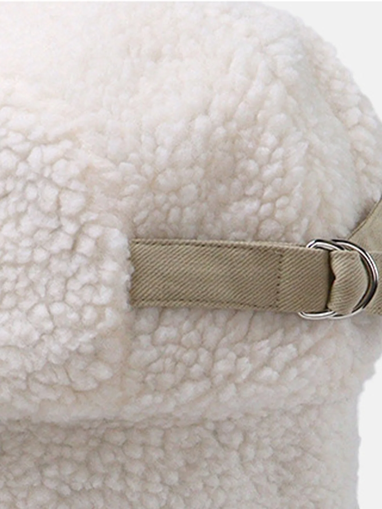 Faux Fur And Lambskin Fleece Patchwork Winter Thickened Warm Earflap Hat - Image 7