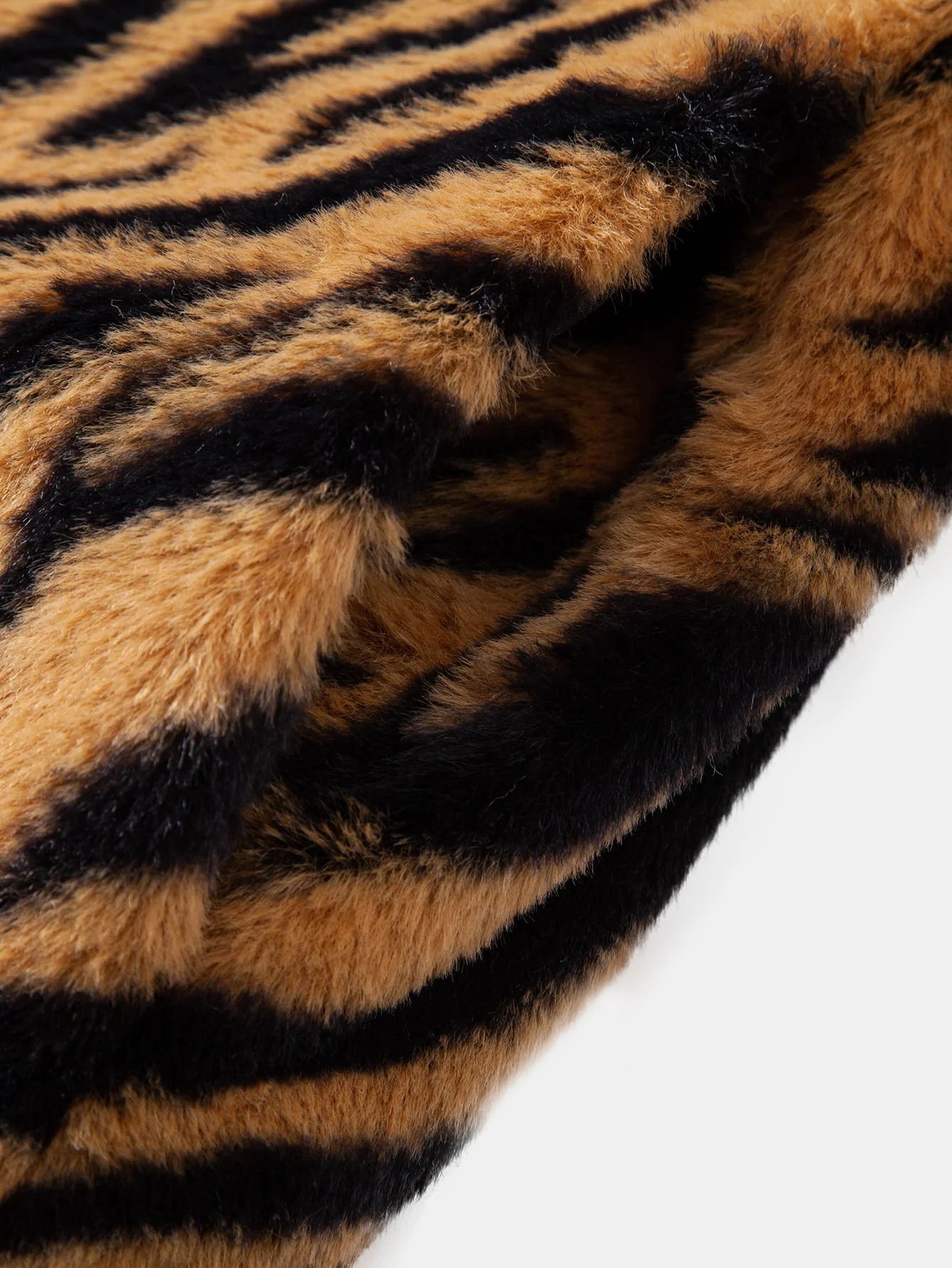 Faux Fur Animal Print Overcoat - Image 4