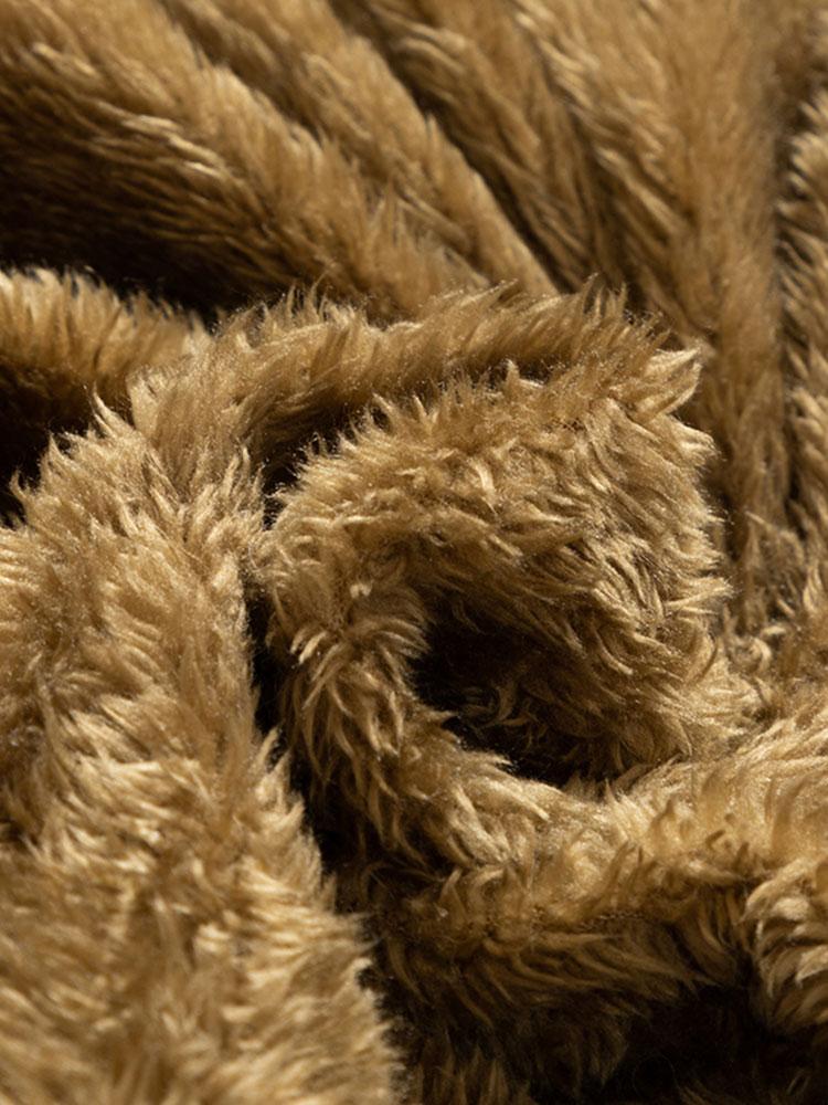 Faux-Fur-Kragen abnehmbarer Kapuzenmantel - Image 10