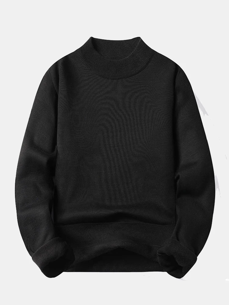 Faux-Fur gefütterter Stehkragenpullover - Image 11