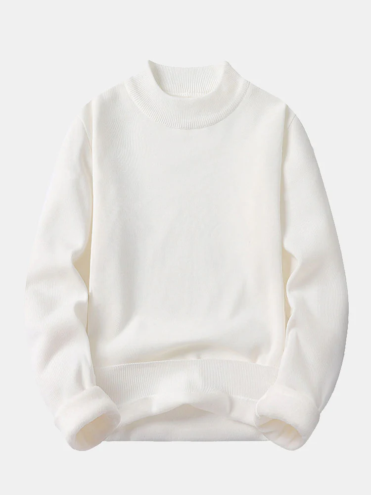 Faux-Fur gefütterter Stehkragenpullover - Image 12