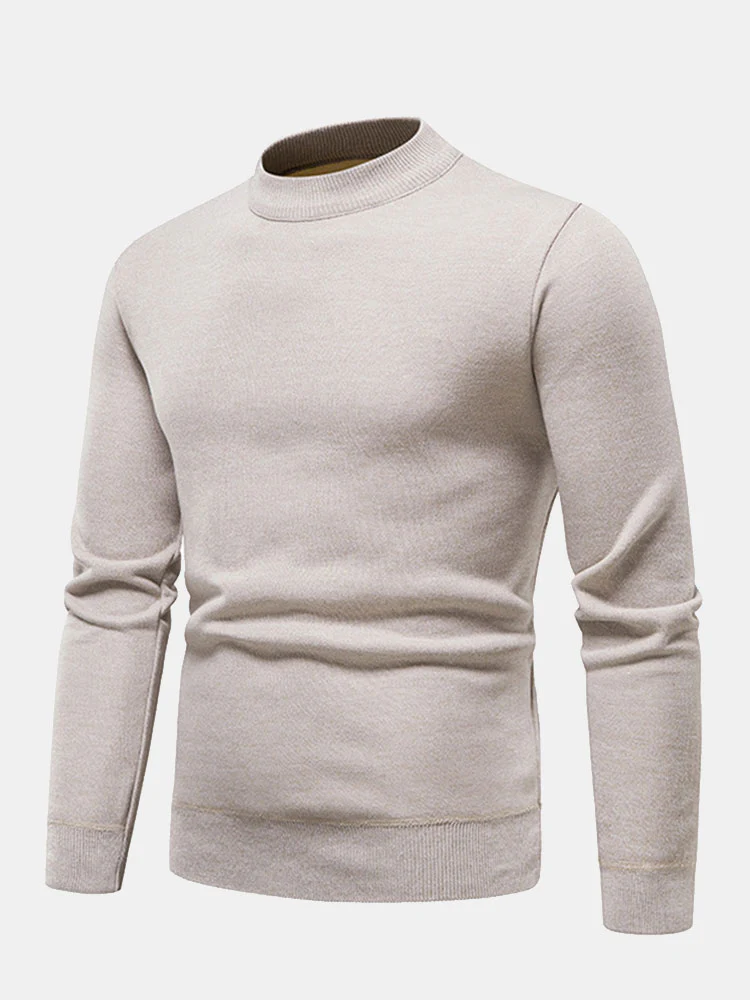 Faux-Fur gefütterter Stehkragenpullover - Image 6