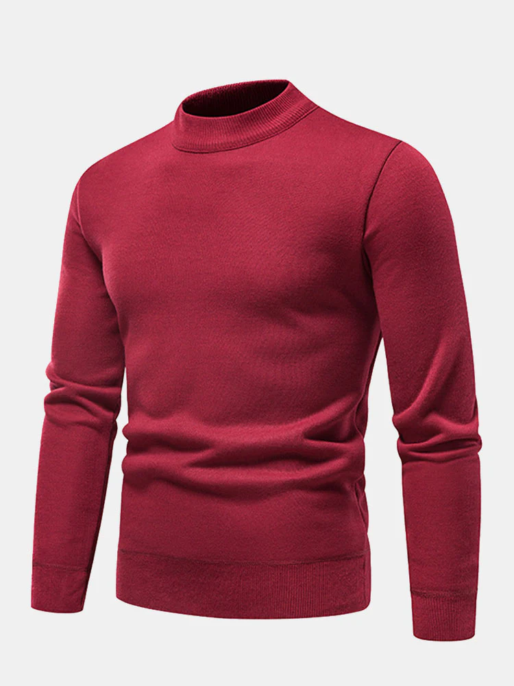 Faux-Fur gefütterter Stehkragenpullover - Image 9