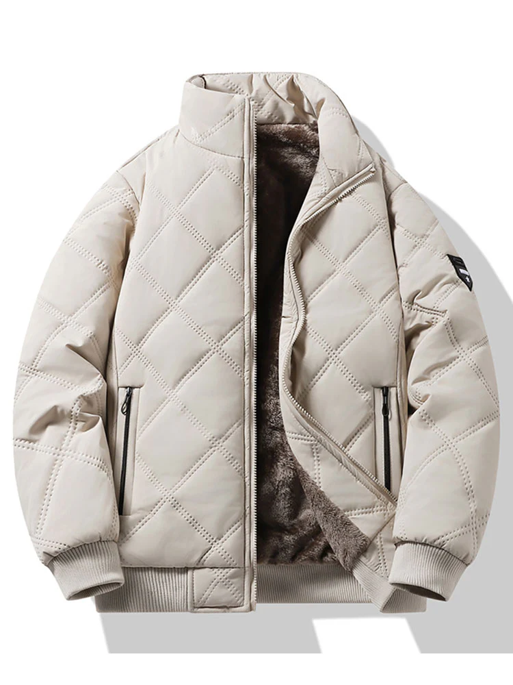 Steppjacke mit Stehkragen und Kunstpelzfutter - Image 11