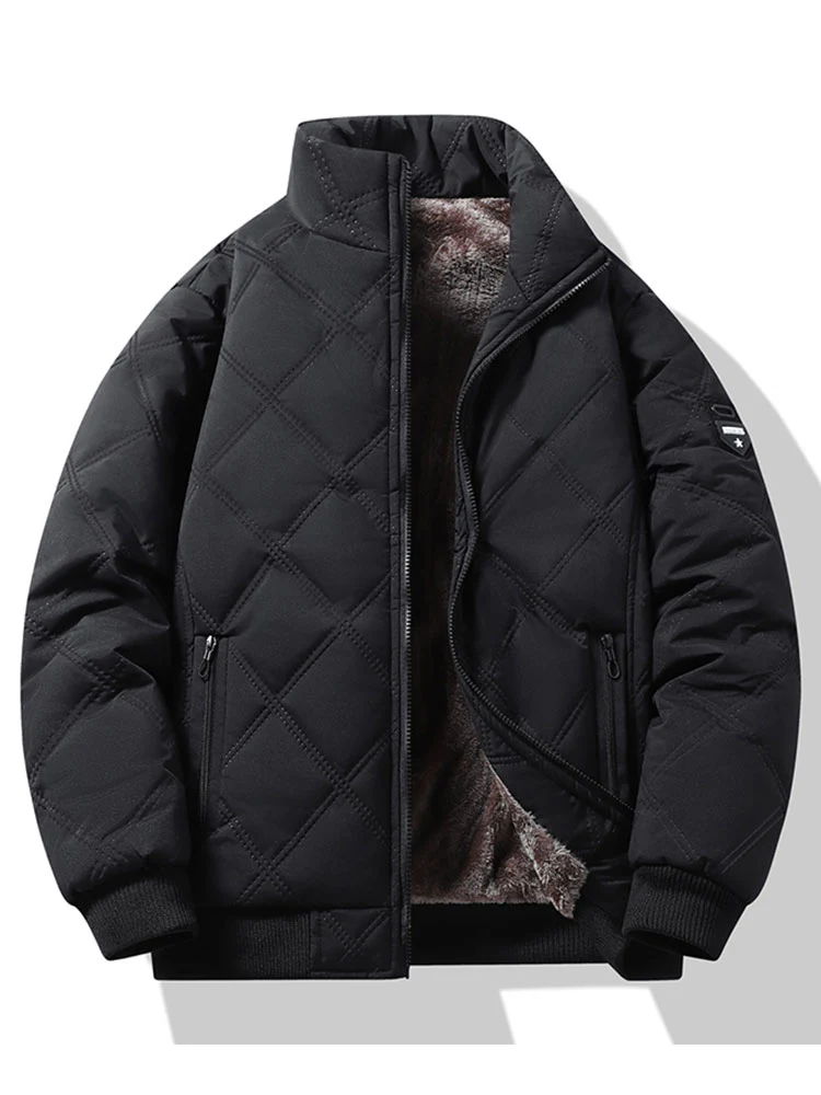 Steppjacke mit Stehkragen und Kunstpelzfutter - Image 5