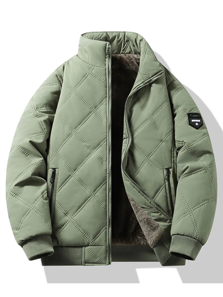 Steppjacke mit Stehkragen und Kunstpelzfutter - Image 9
