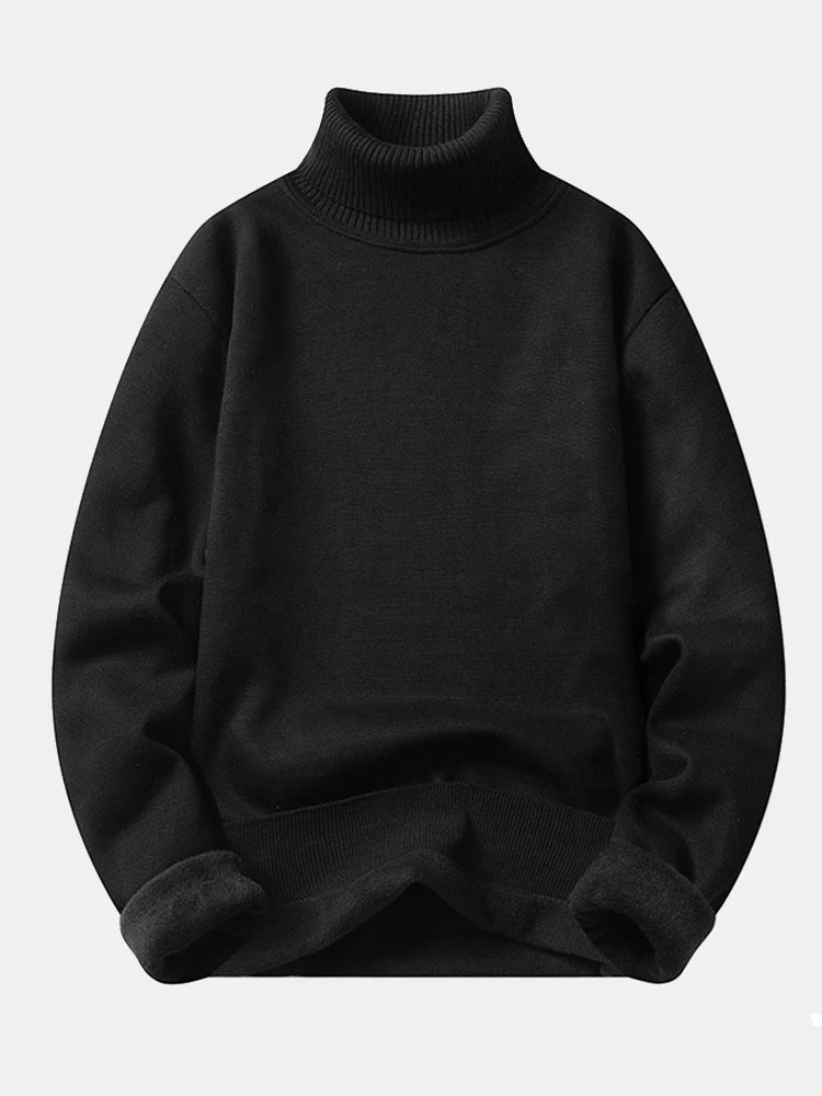 Faux-Fur gefütterter Rollkragenpullover - Image 12