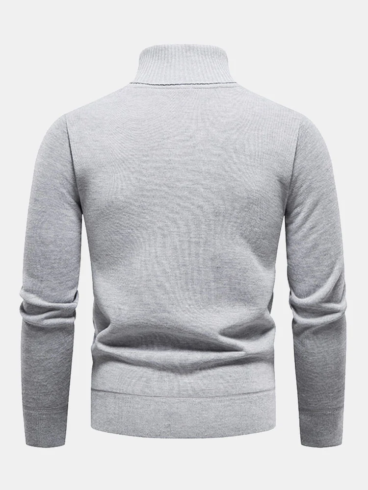 Faux-Fur gefütterter Rollkragenpullover - Image 13