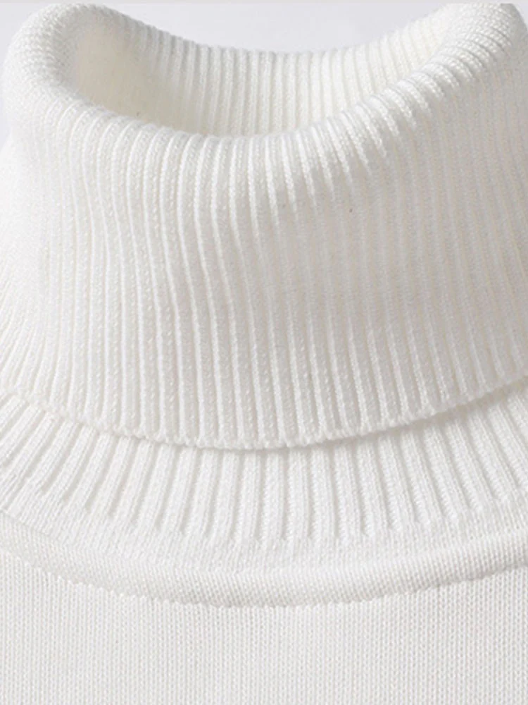 Faux-Fur gefütterter Rollkragenpullover - Image 3