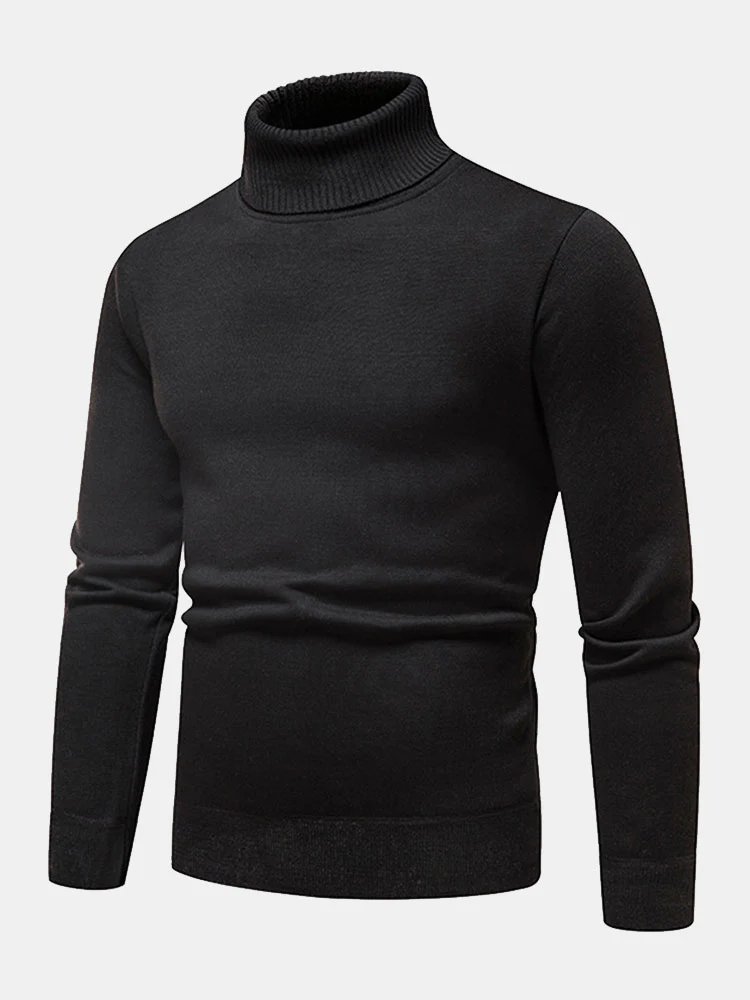 Faux-Fur gefütterter Rollkragenpullover - Image 4