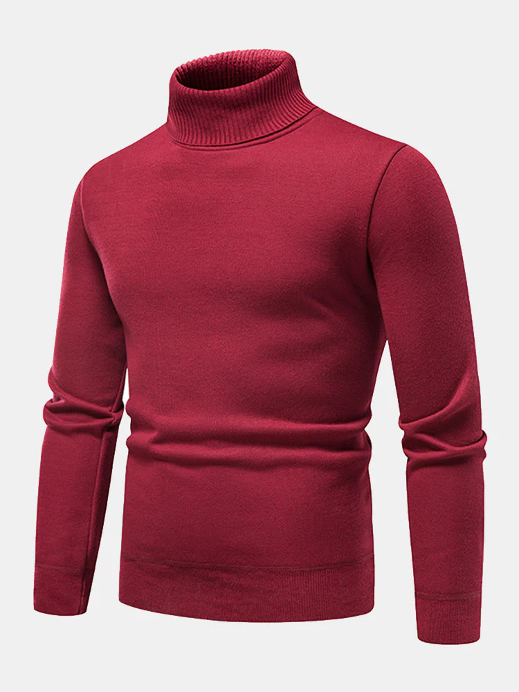 Faux-Fur gefütterter Rollkragenpullover - Image 8
