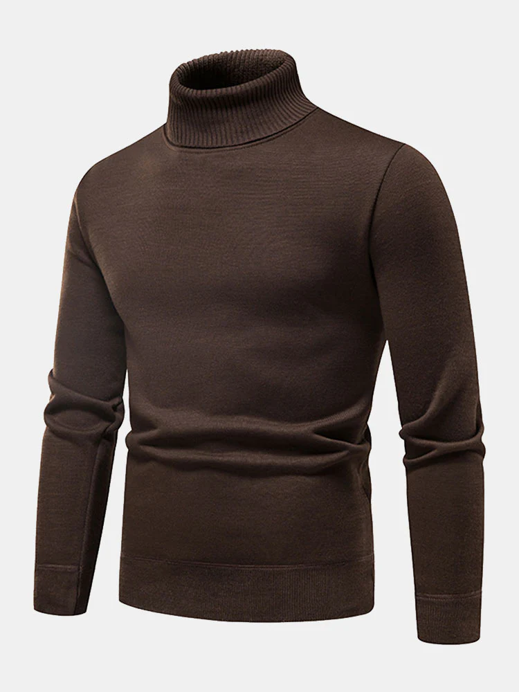 Faux-Fur gefütterter Rollkragenpullover - Image 9