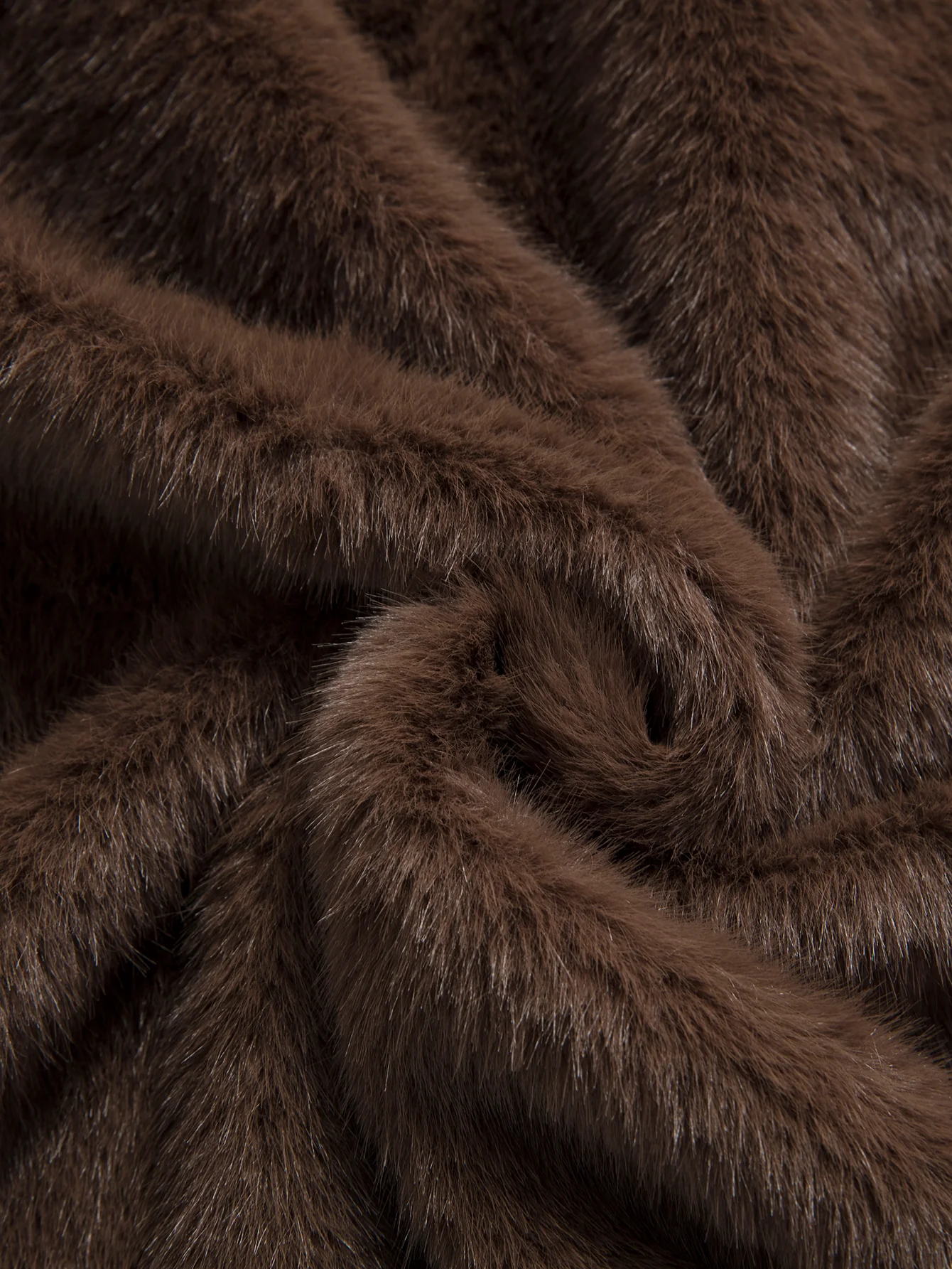 Faux Fur Notch Lapel Coat - Image 10