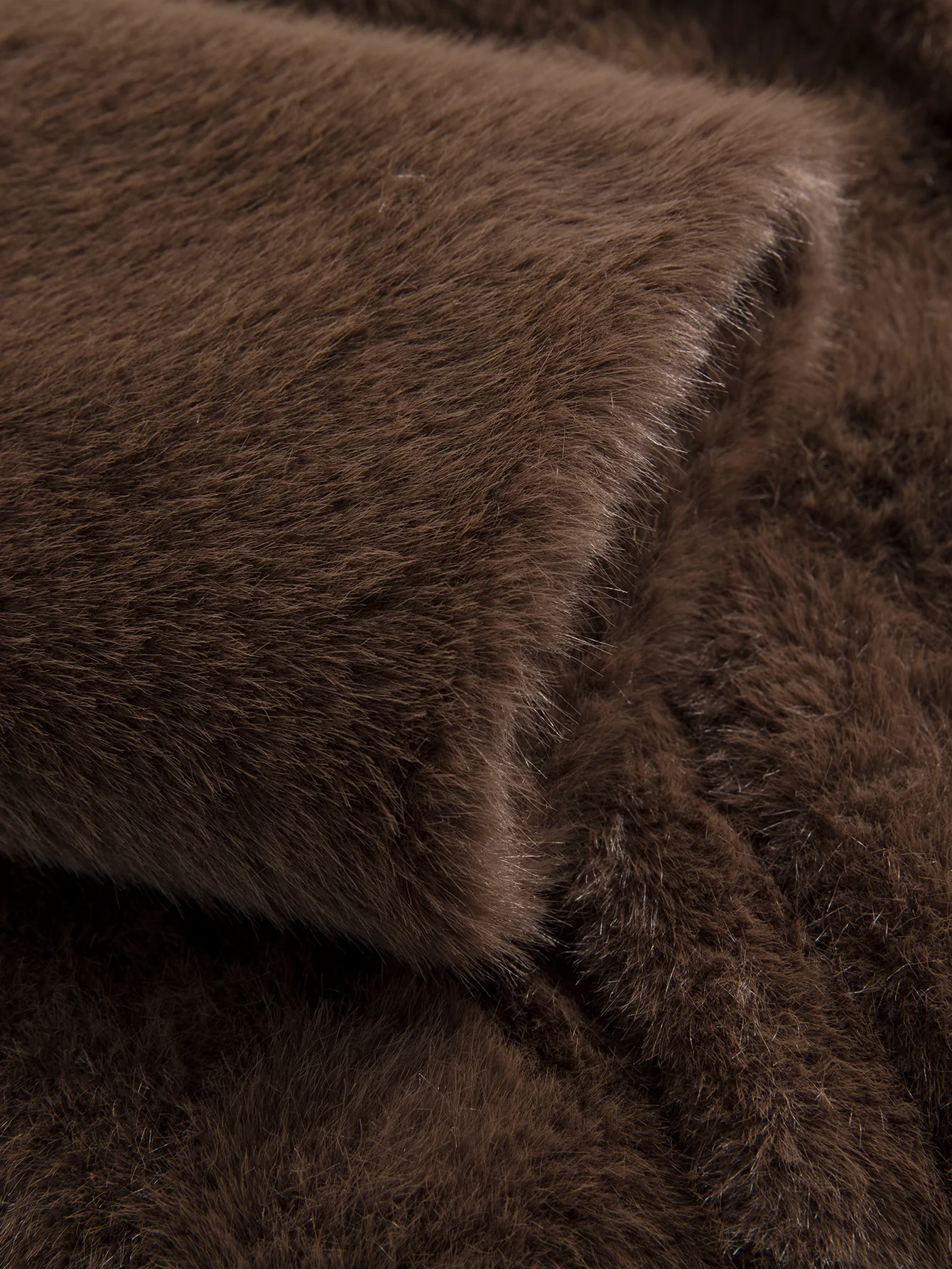 Faux Fur Notch Lapel Coat - Image 8