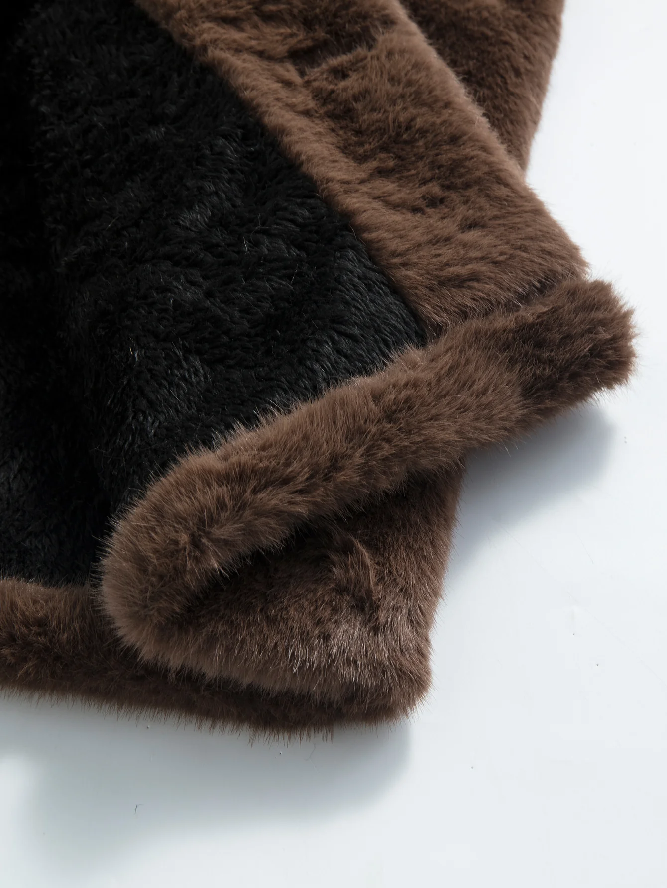 Faux Fur Notch Lapel Coat - Image 9