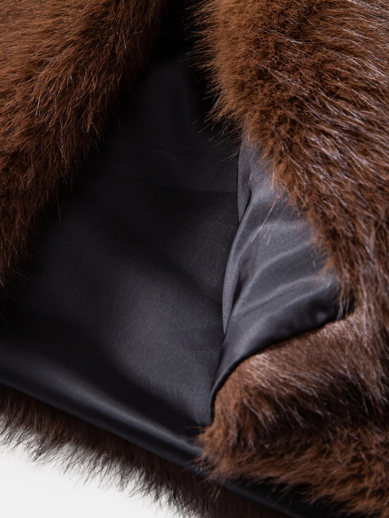 Faux Fur Notch Lapel Overcoat - Image 4