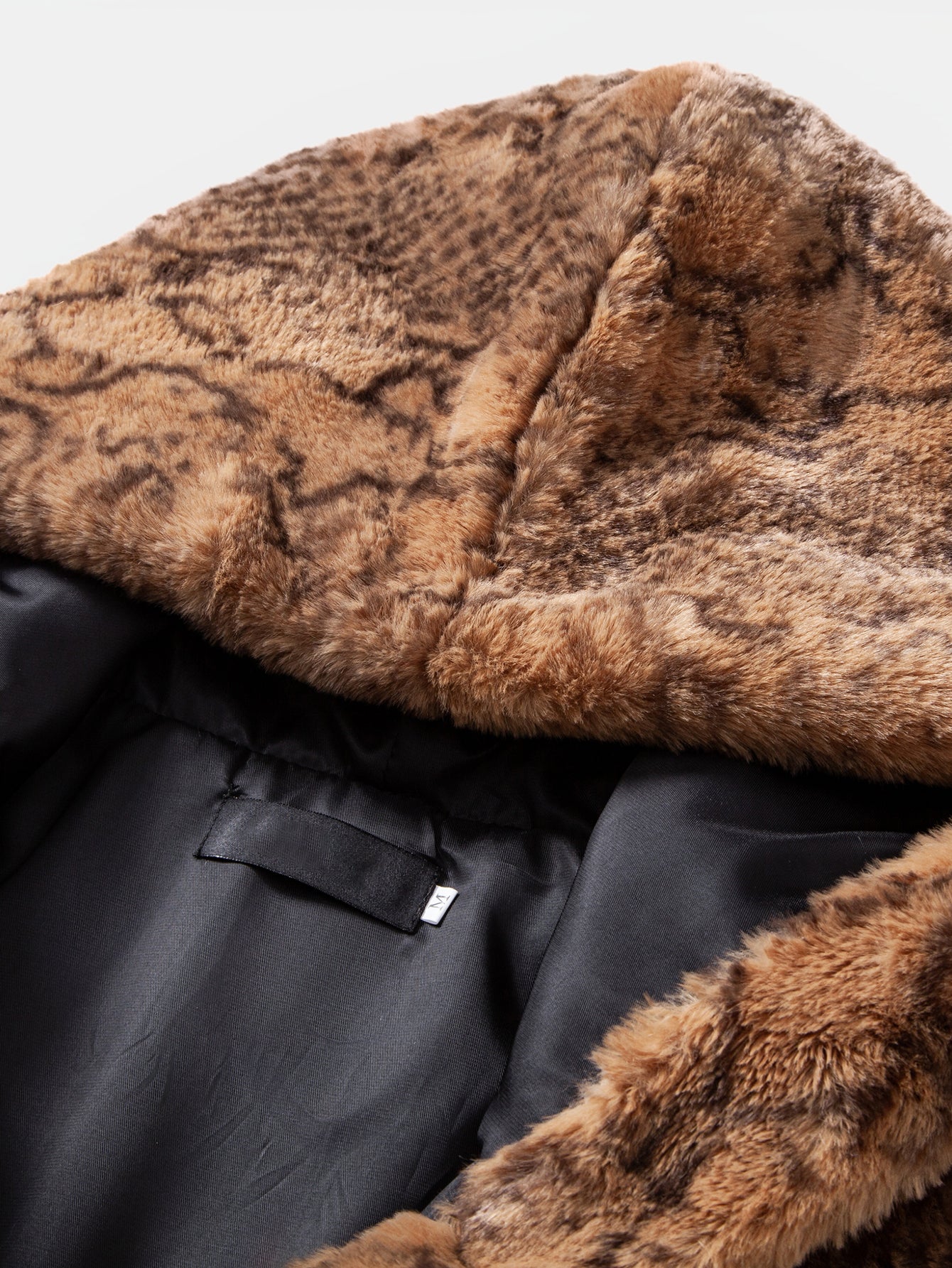 Faux Fur Serpentine Hooded Vest - Image 3