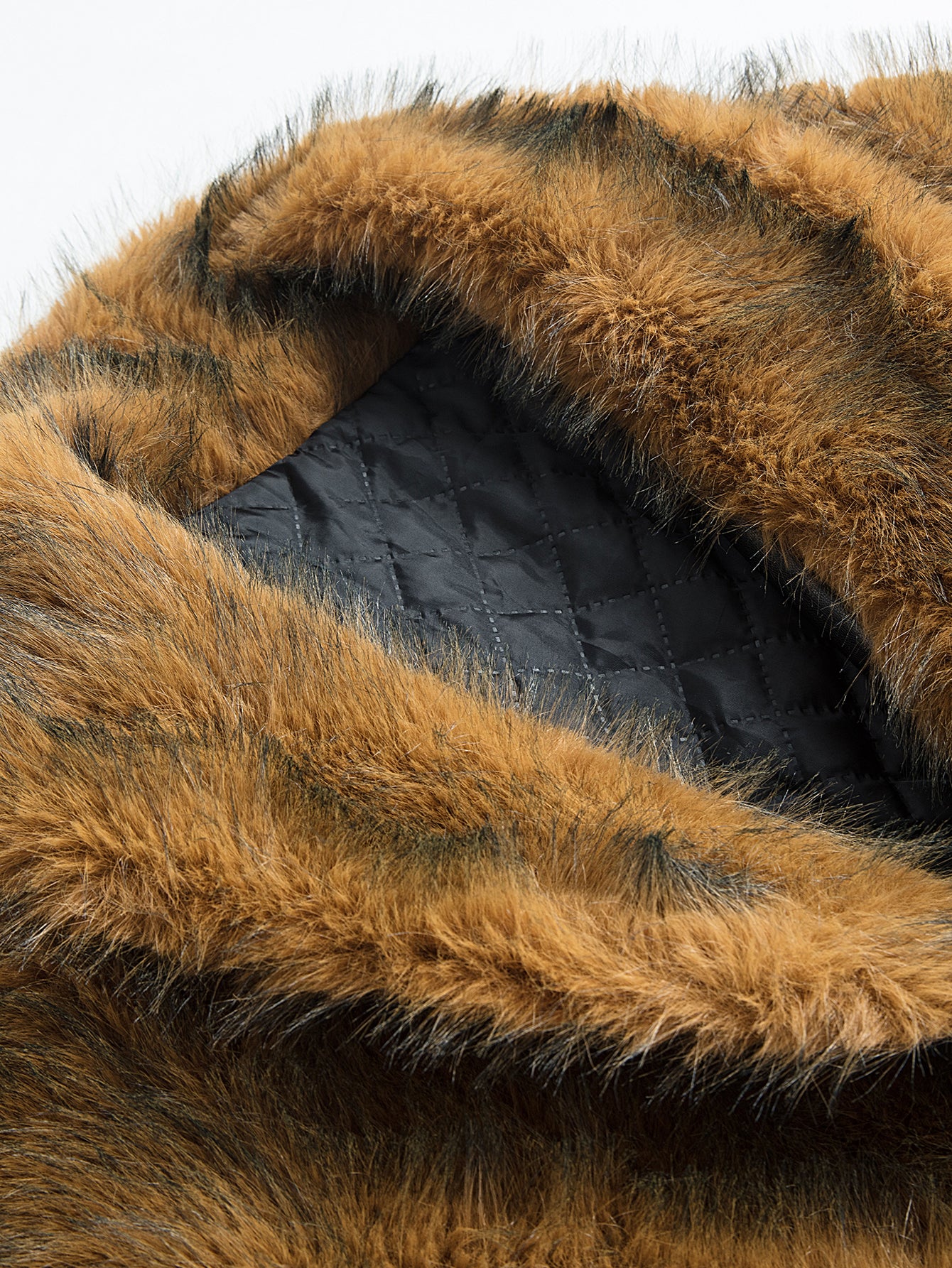 Faux Fur Shawl Collar Overcoat - Image 11