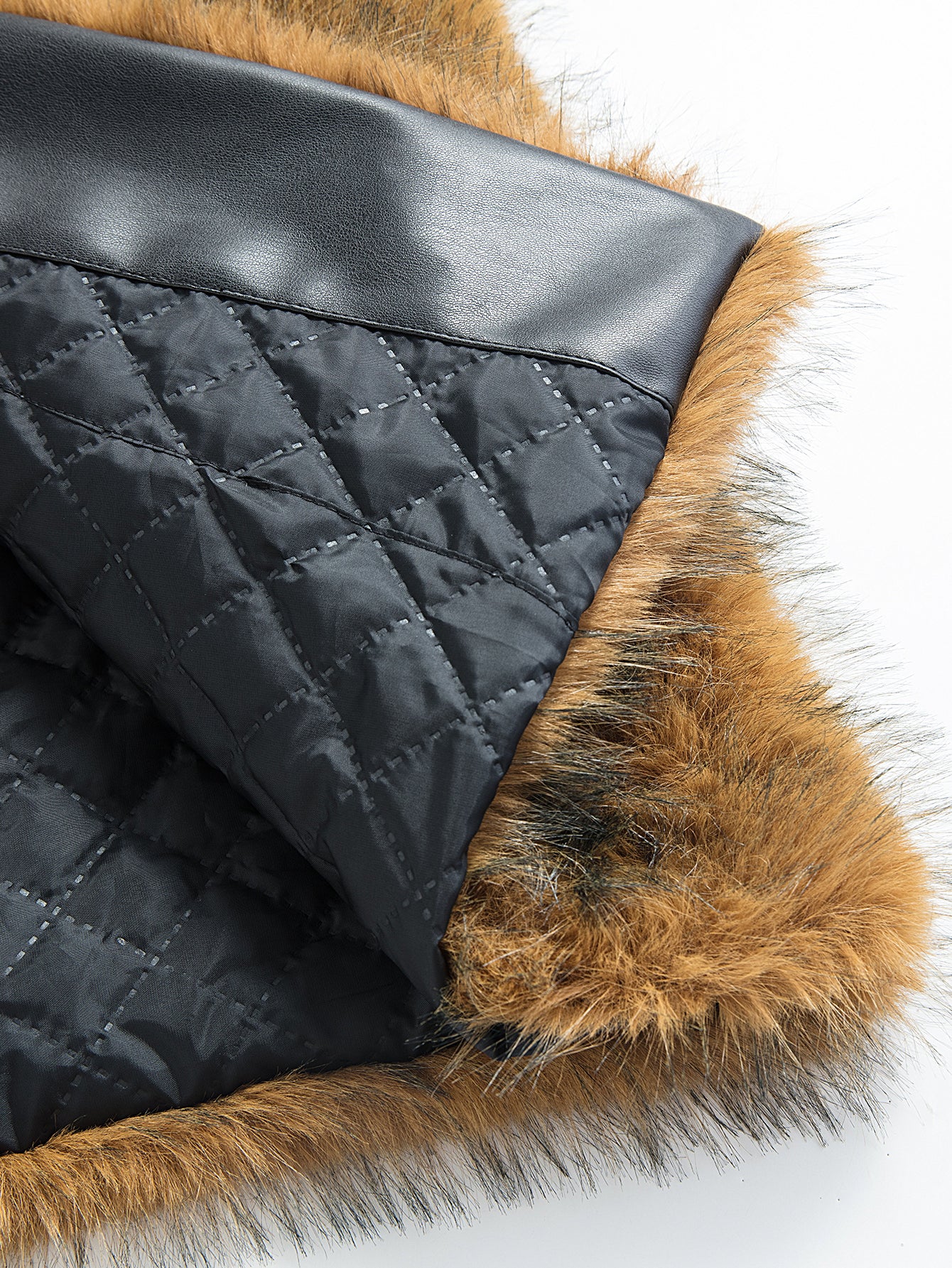 Faux Fur Shawl Collar Overcoat - Image 15