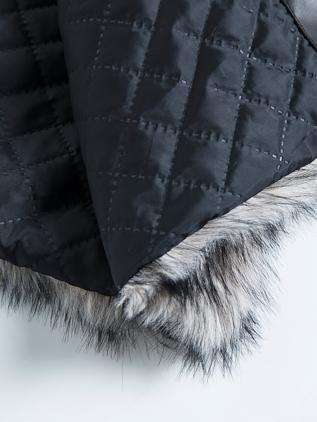 Faux Fur Shawl Collar Overcoat - Image 7