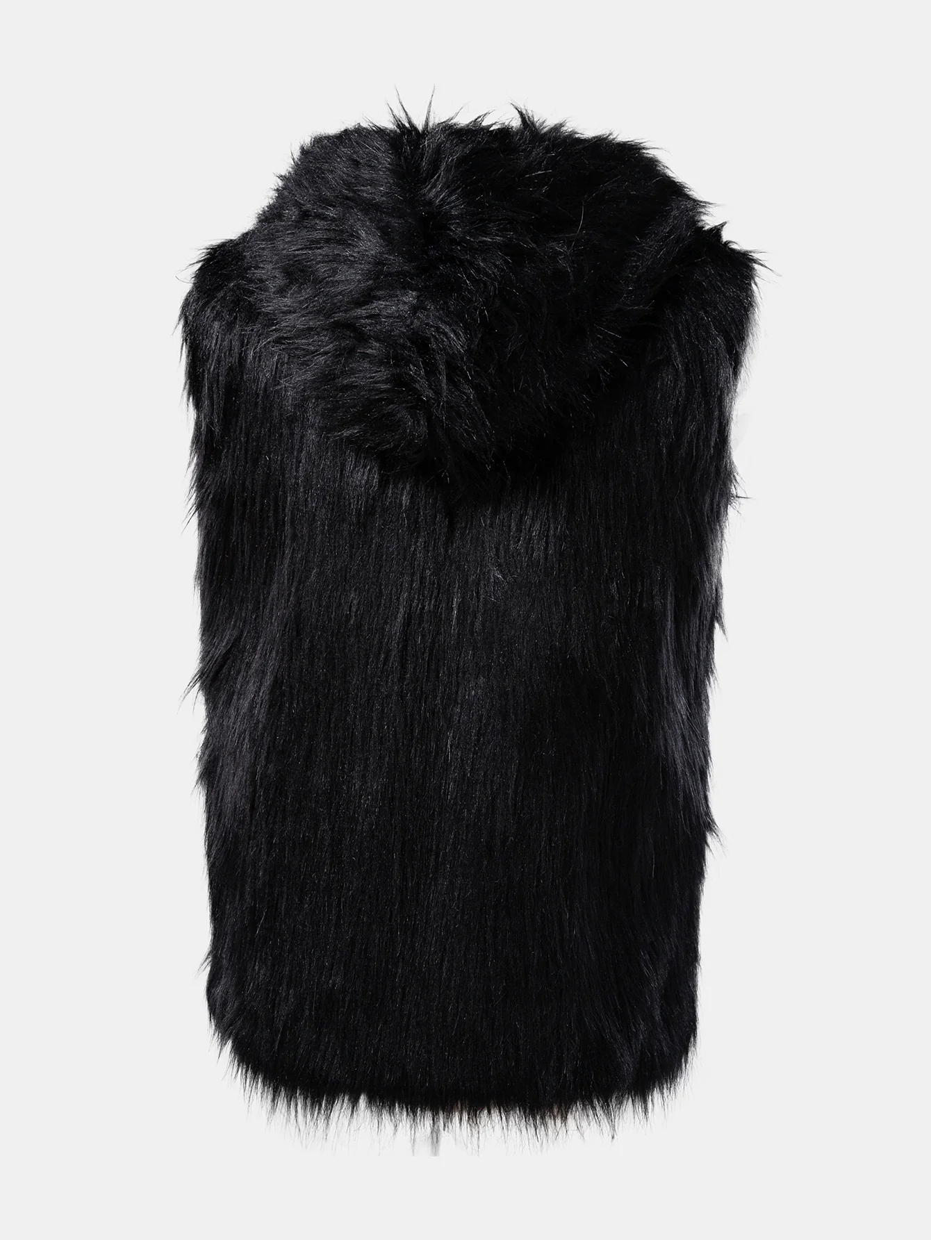 Faux Fur Hooded Vest - Image 2
