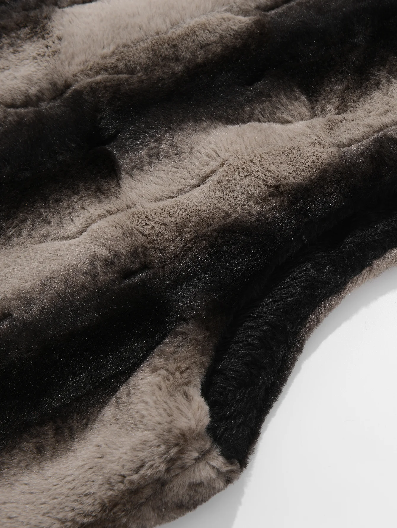 Faux Fur Zip-Up Hooded Vest - Image 6