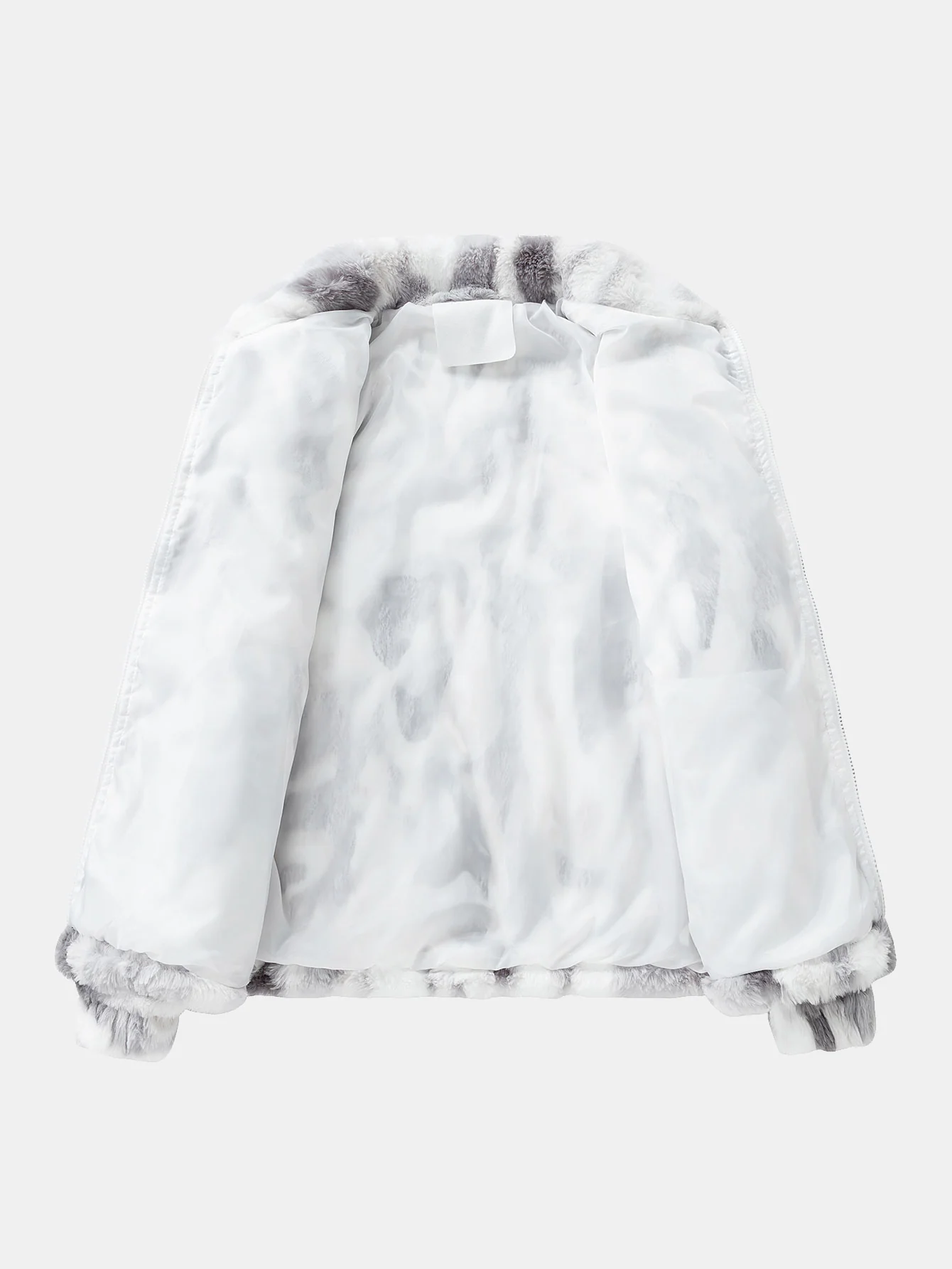 Kunstpelz Reißverschlussjacke - Image 5