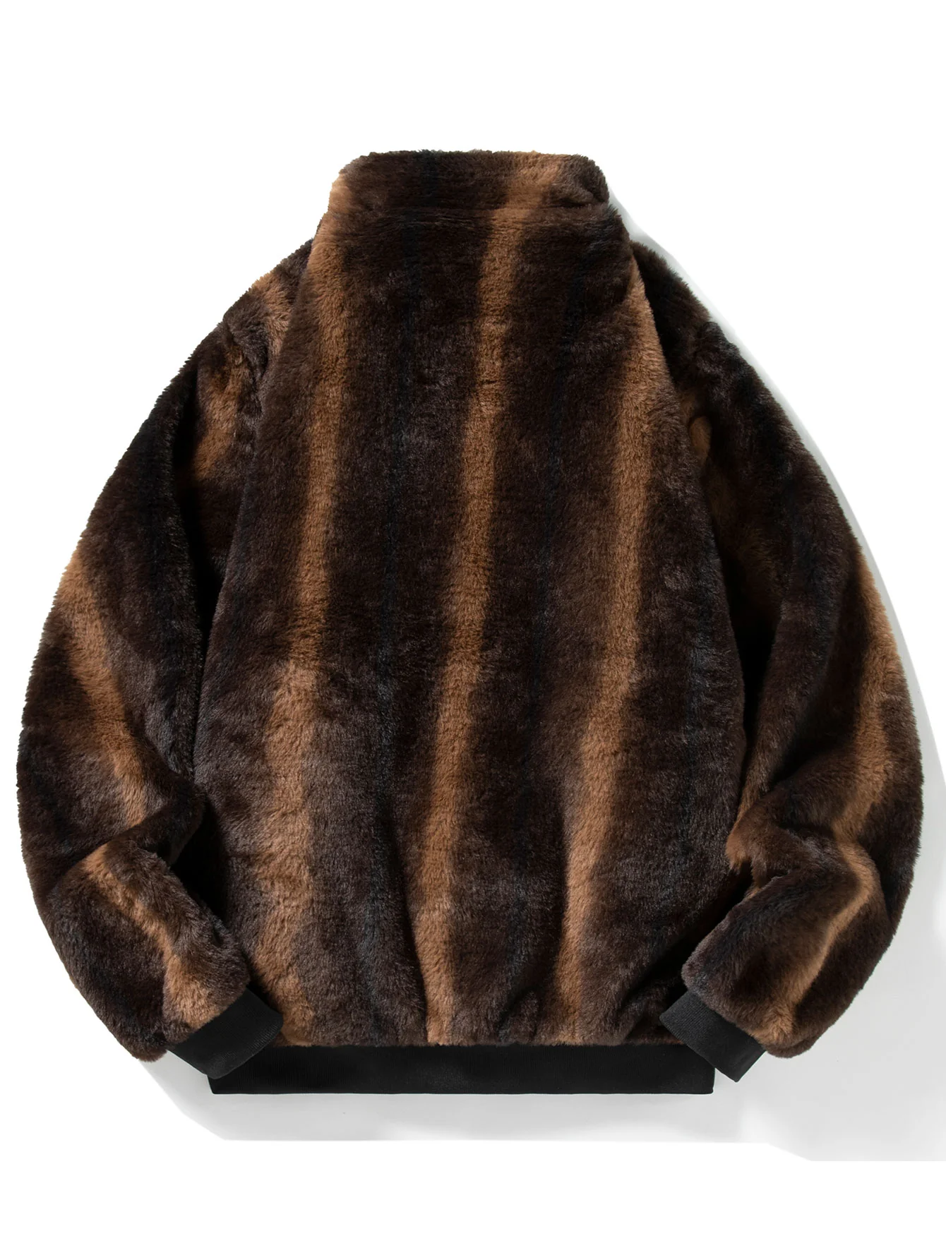 Faux Fur Zipper Jacket - Image 2