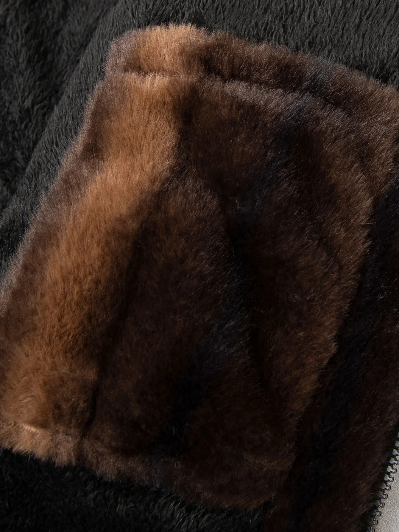 Faux Fur Zipper Jacket - Image 6