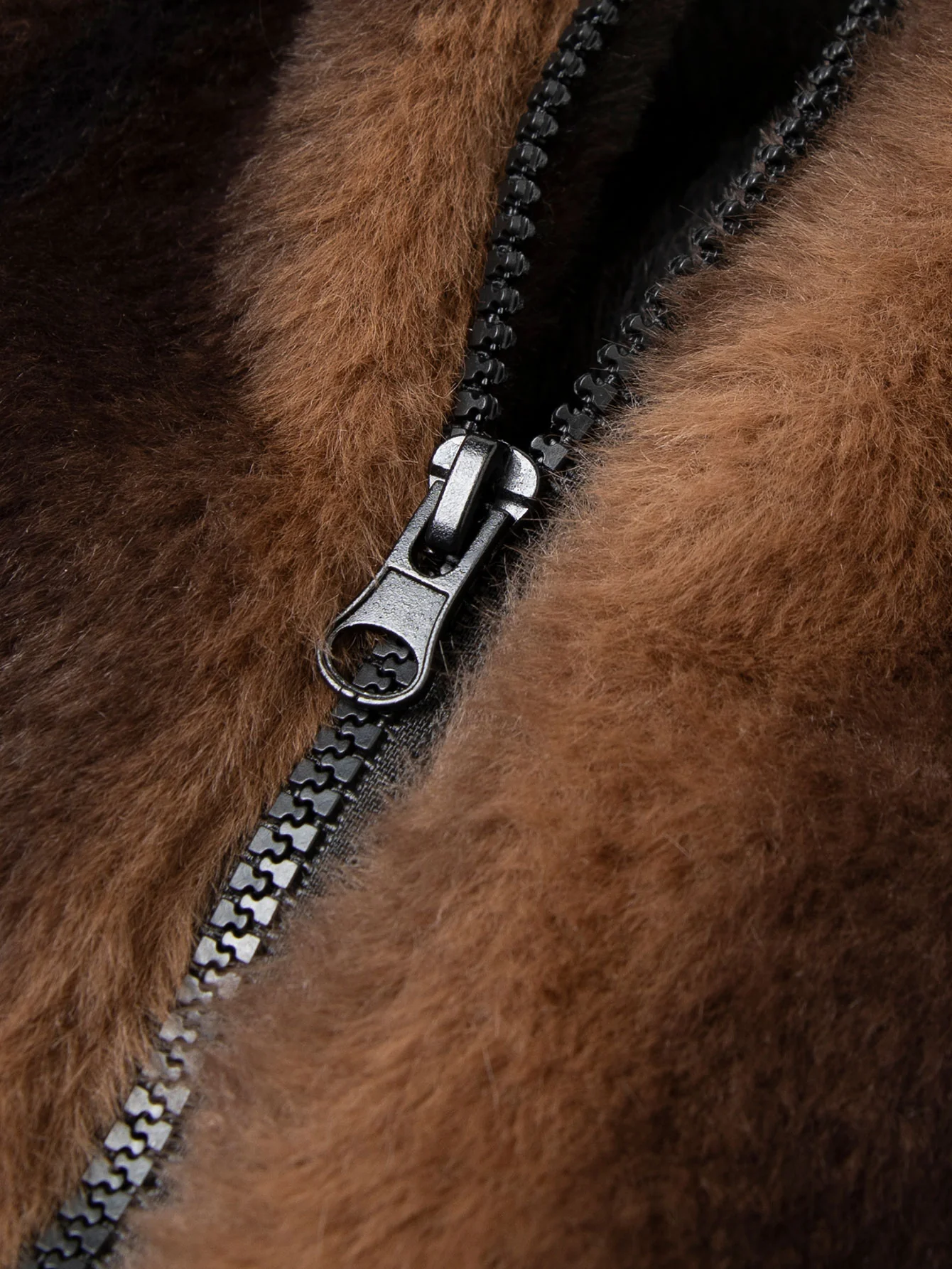 Faux Fur Zipper Jacket - Image 8
