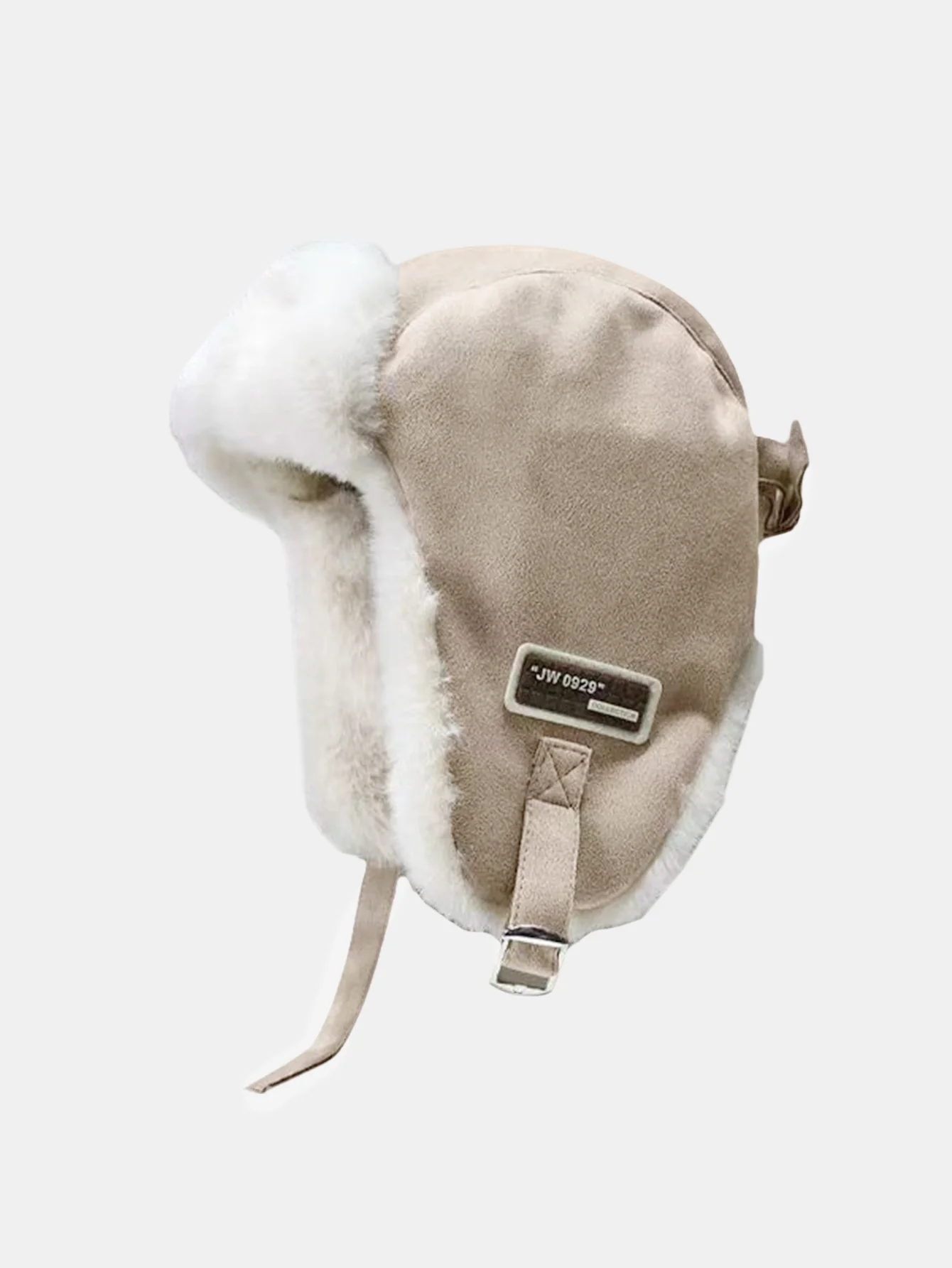 Kunstwildleder Fleece Warme Mütze Fliegerkappe - Image 2