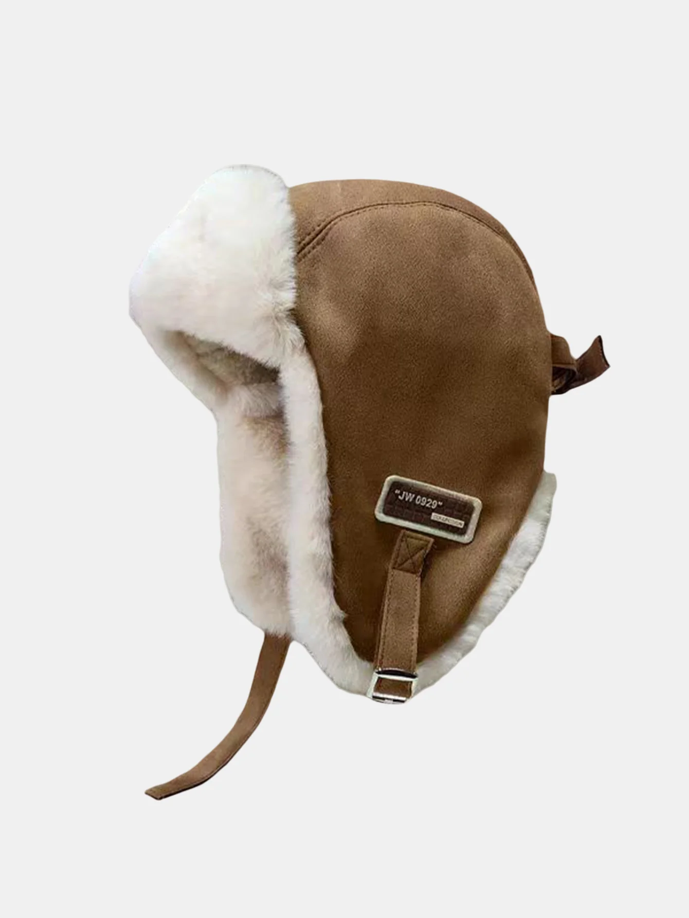 Kunstwildleder Fleece Warme Mütze Fliegerkappe - Image 4