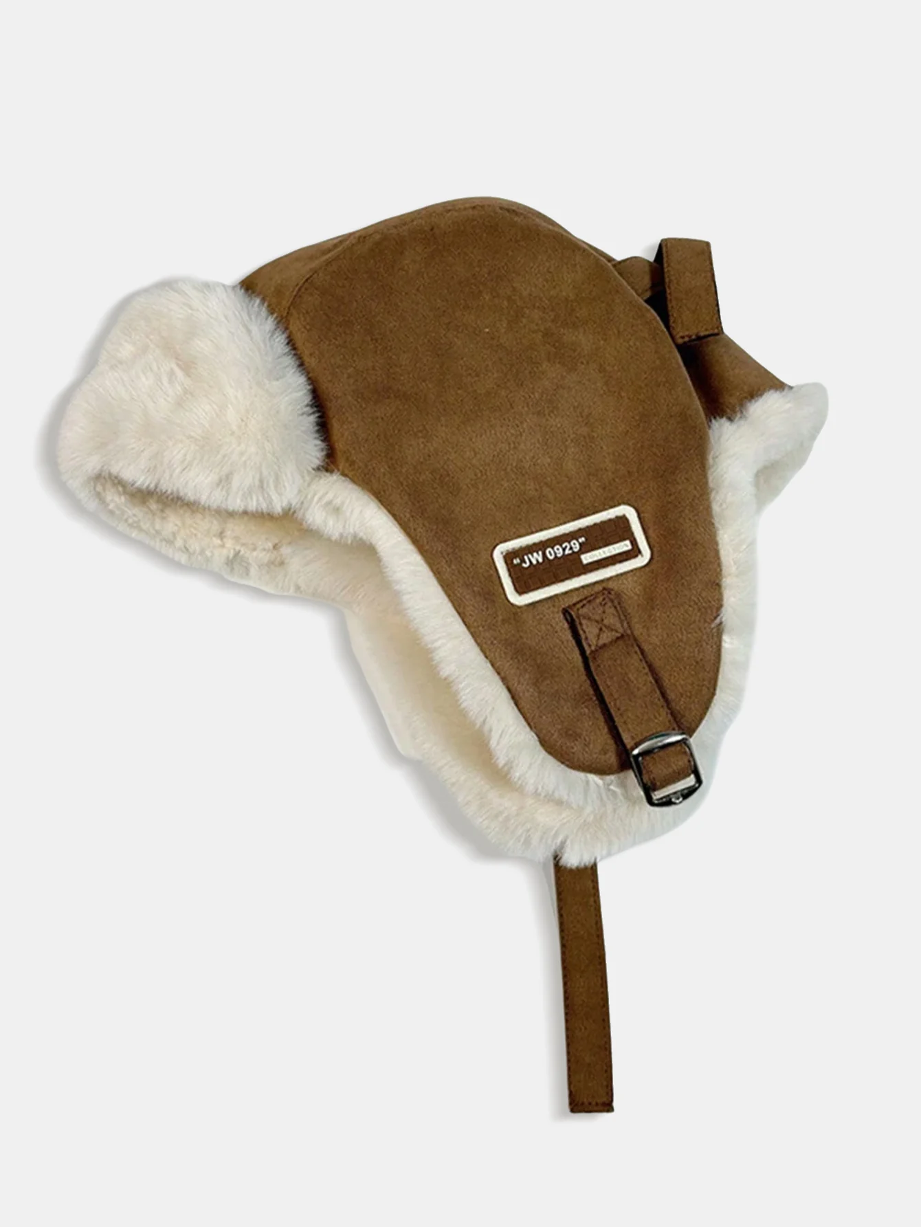 Kunstwildleder Fleece Warme Mütze Fliegerkappe - Image 6