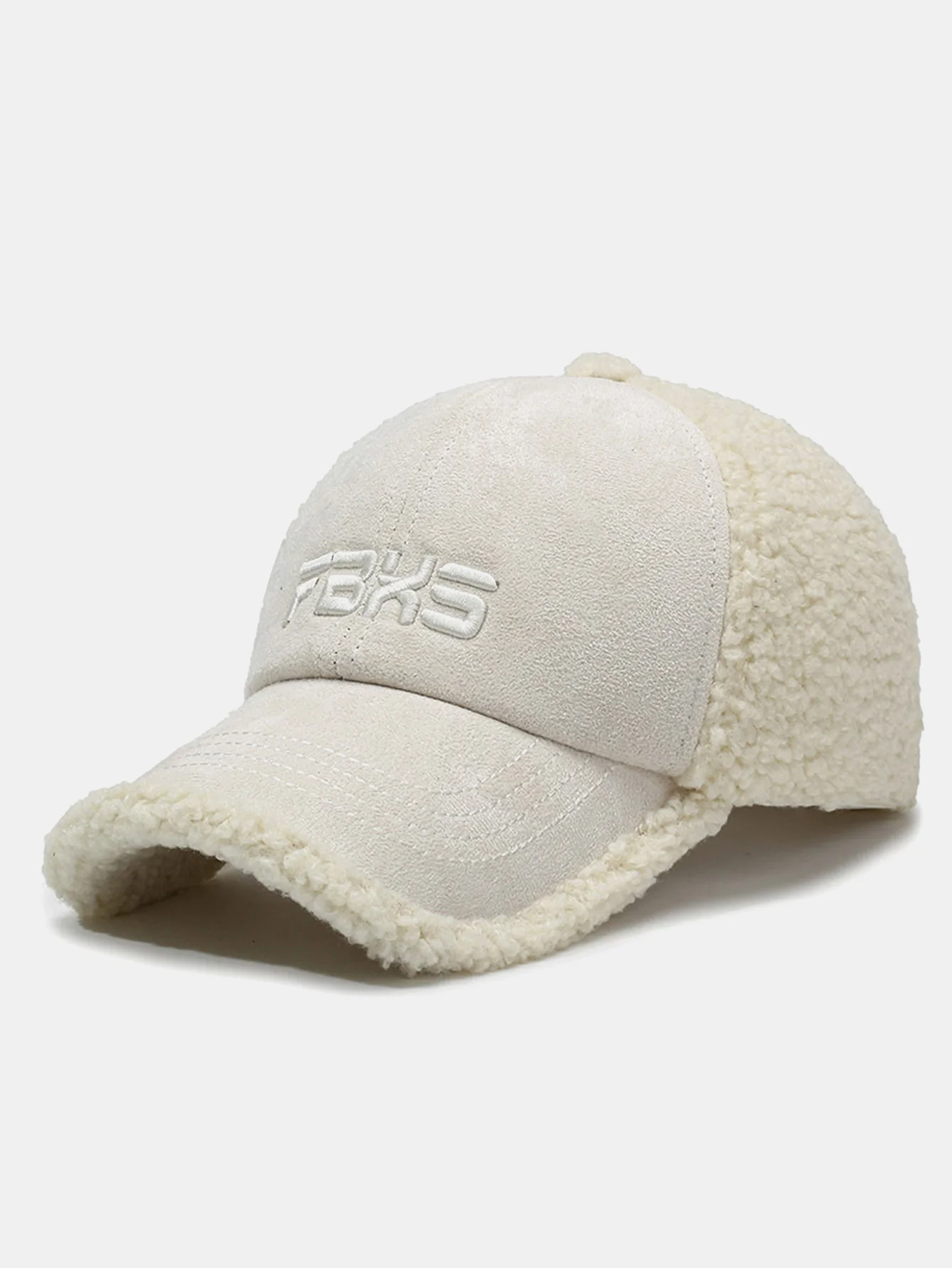 Baseballmütze aus Kunstwildleder, plüschig und warm - Image 3