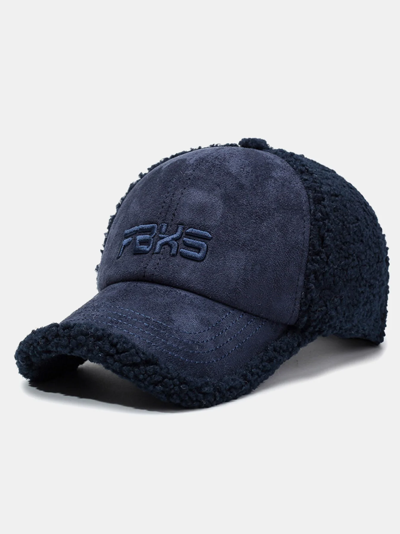 Baseballmütze aus Kunstwildleder, plüschig und warm - Image 5