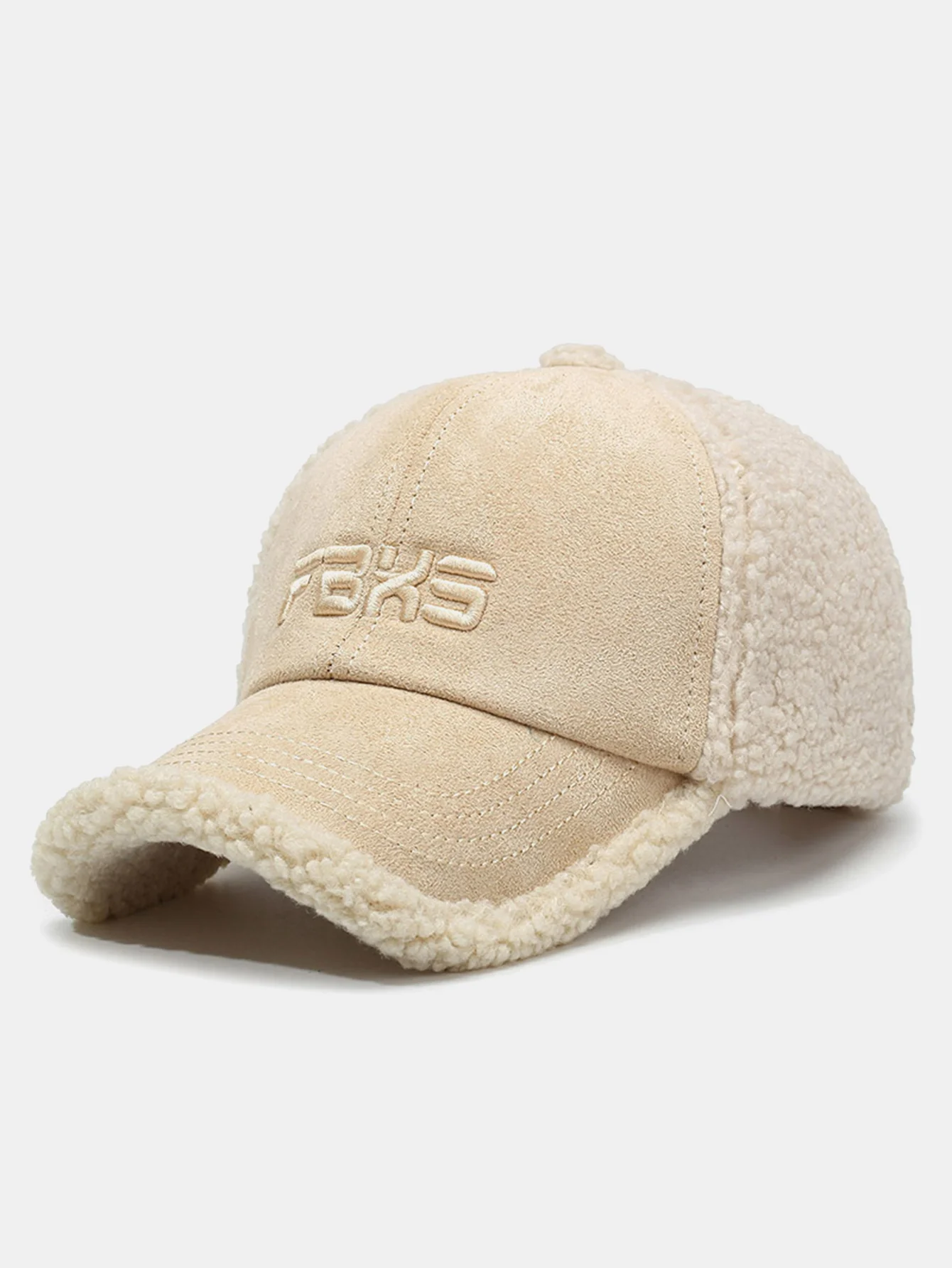 Baseballmütze aus Kunstwildleder, plüschig und warm - Image 7