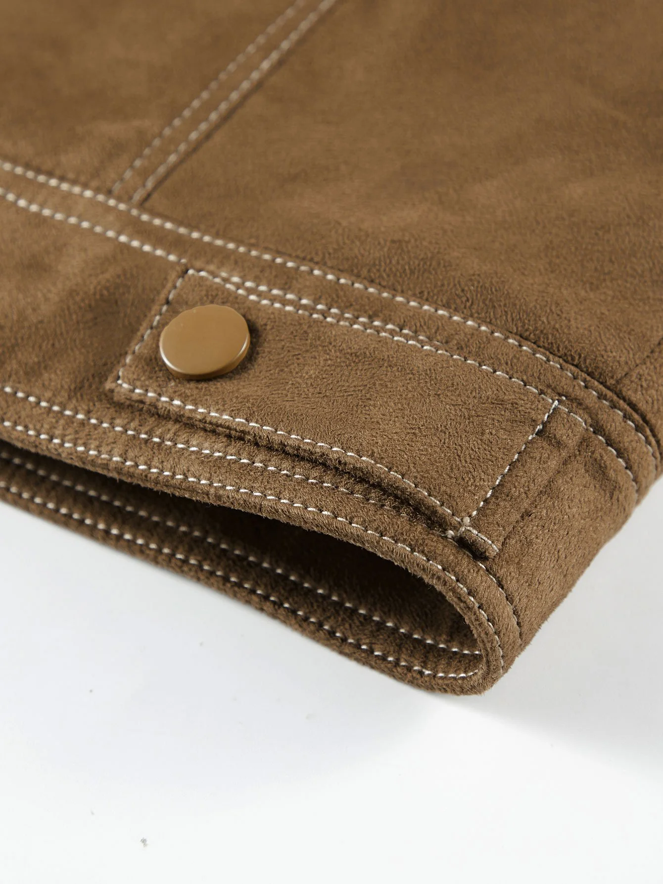 Faux-Suede Teddy gefütterte Utility-Jacke - Image 10