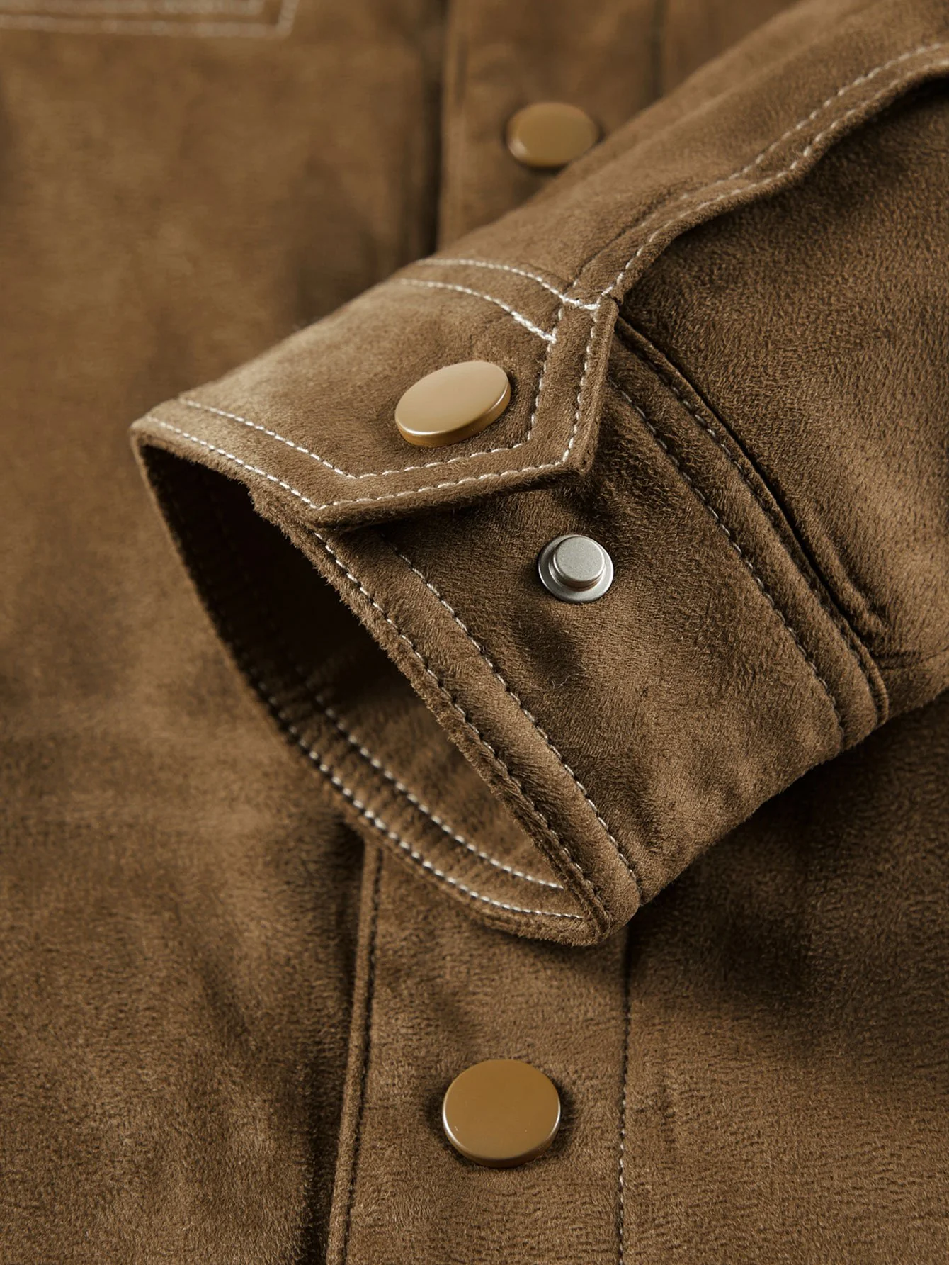 Faux-Suede Teddy gefütterte Utility-Jacke - Image 9