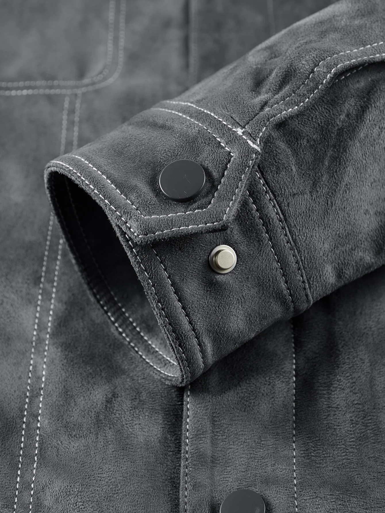Faux-Suede Utility-Jacke - Image 8