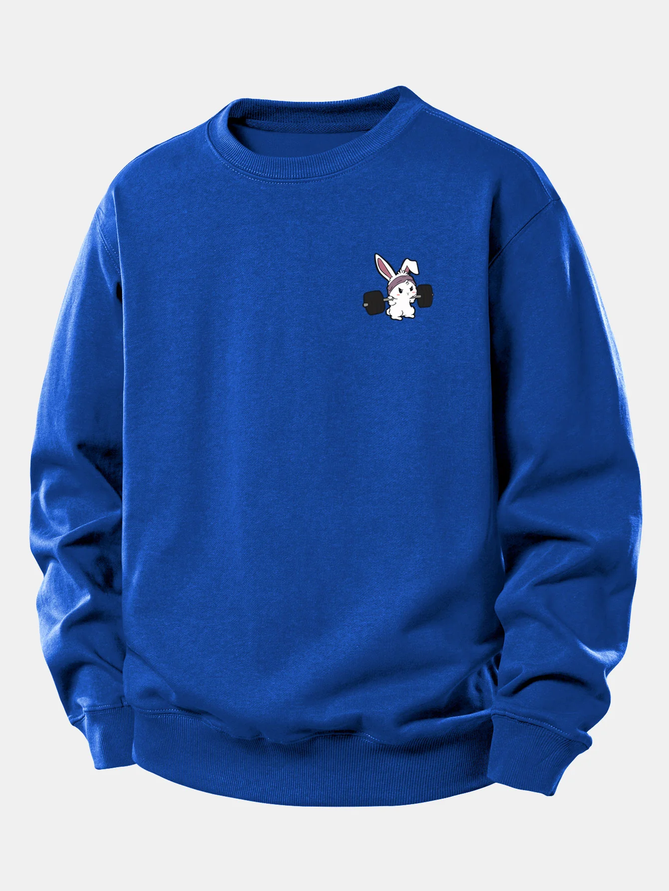 Fitness Rabbit Print Relax Fit Sweatshirt - Image 11