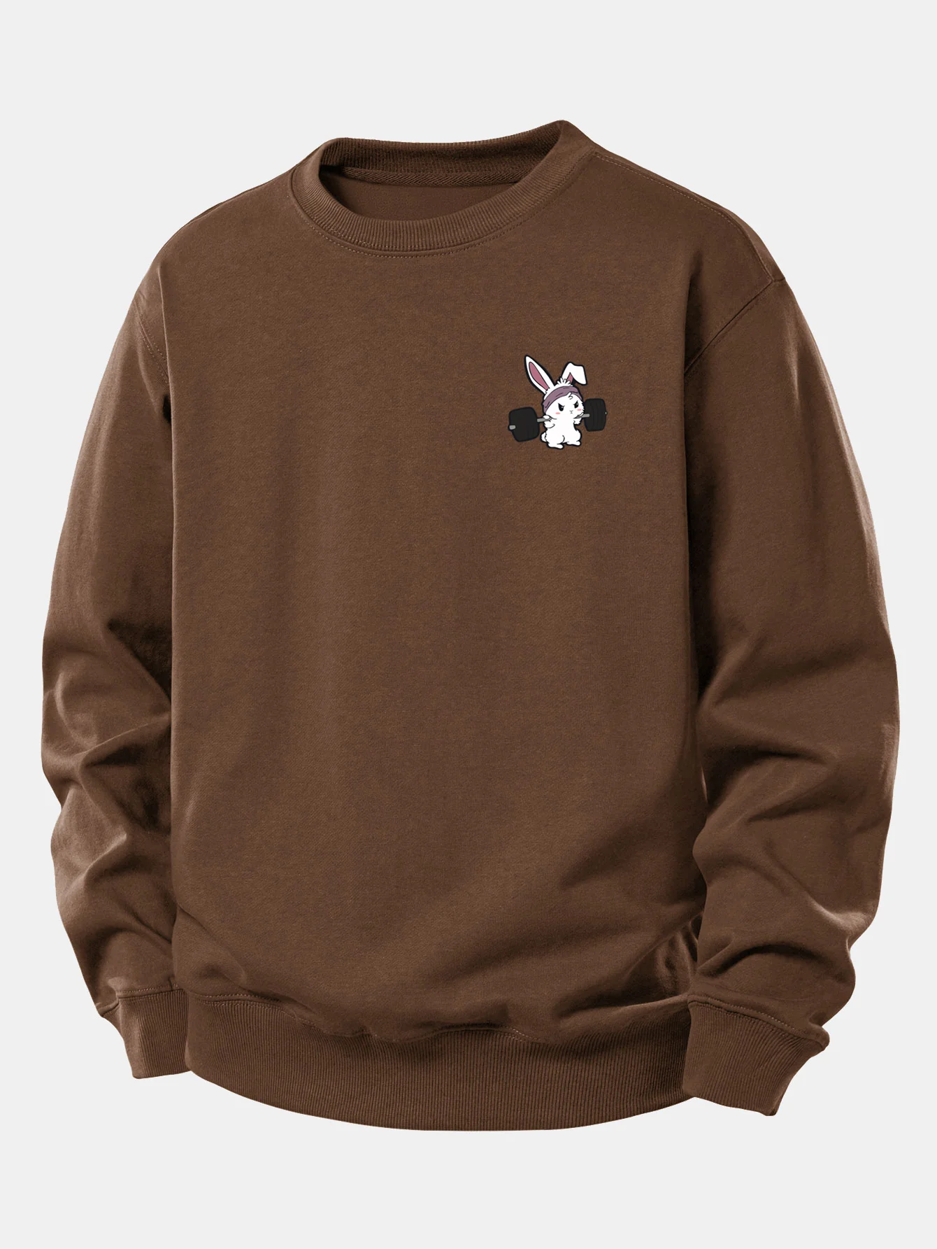 Fitness Rabbit Print Relax Fit Sweatshirt - Image 8