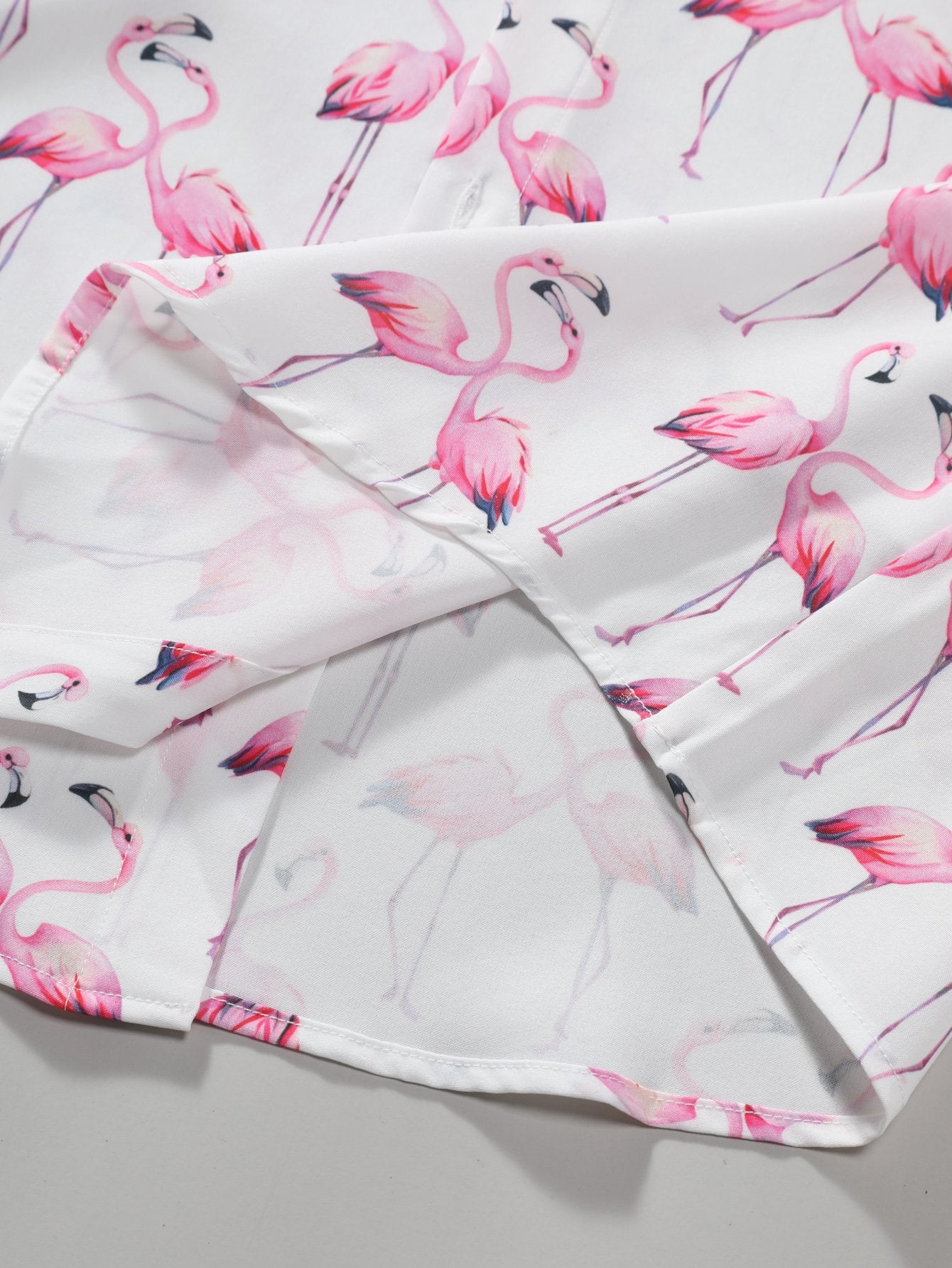 Flamingo-Print Hemd mit Knöpfen & Badeshorts - Image 11