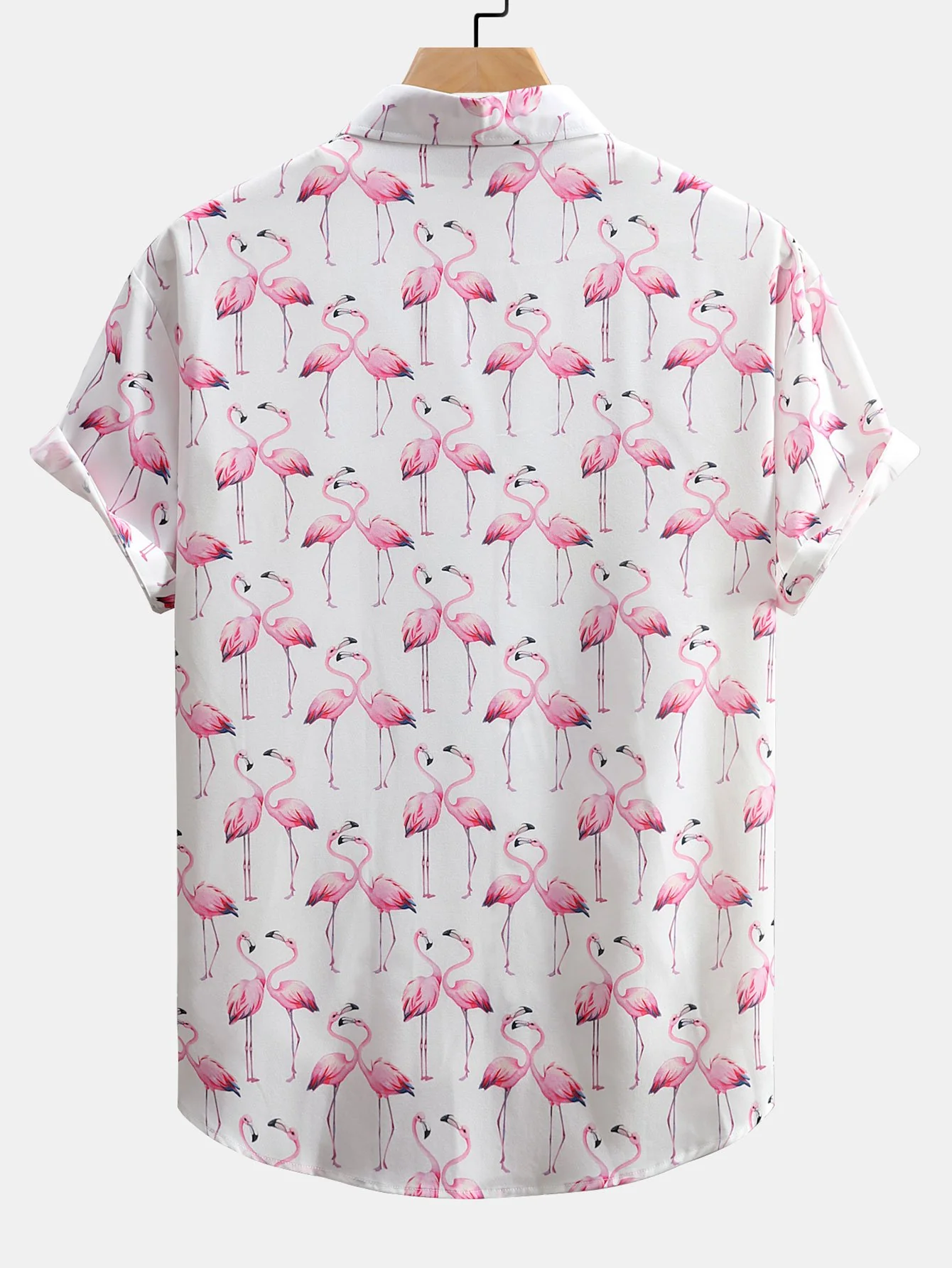 Flamingo-Print Hemd mit Knöpfen & Badeshorts - Image 4