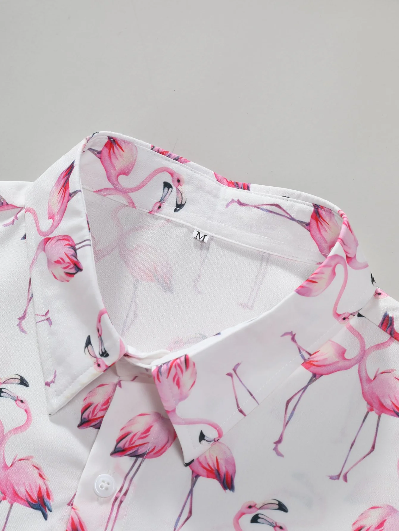 Flamingo-Print Hemd mit Knöpfen & Badeshorts - Image 8